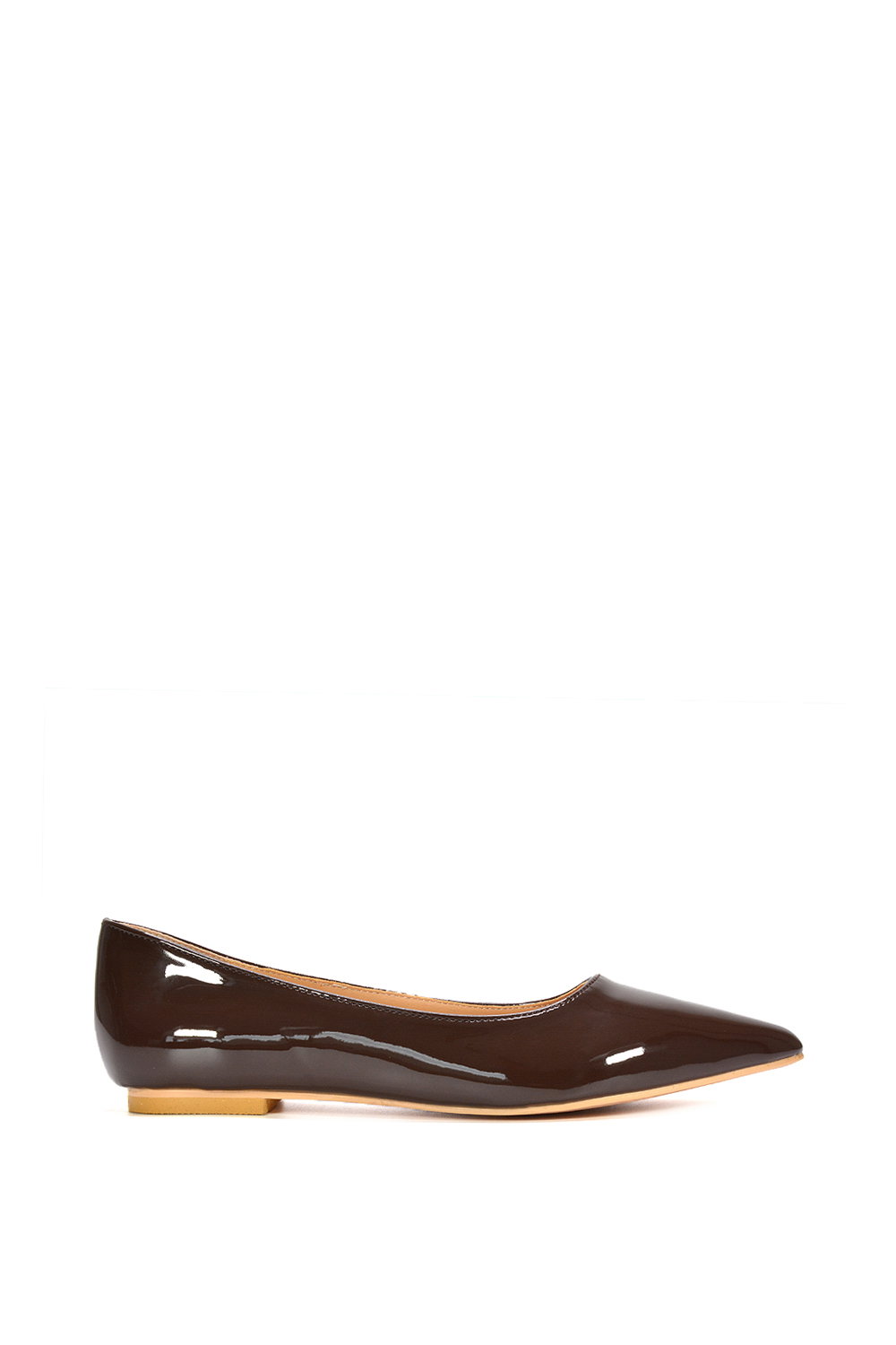 Black 'Cordelia' Slip On Pointed Toe Flat Ballerina Pump Shoes