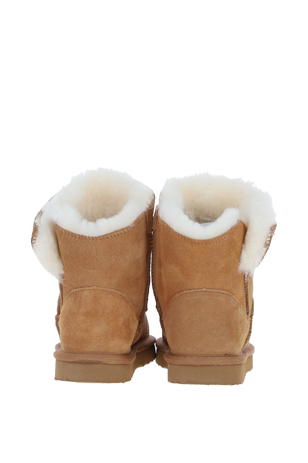 Tan 'Becca' Real Sheepskin Suede Boots, Image 4 of 4