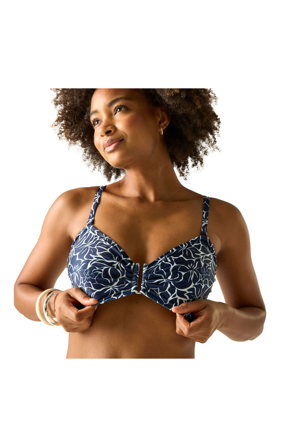Navy Aceana III Petal Bikini Top, Image 5 of 6