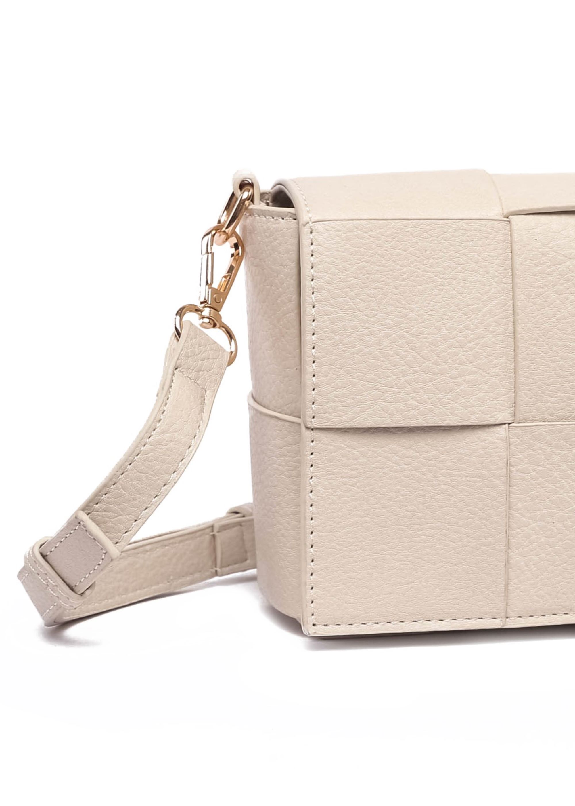 Beige Raffaella Beige Cross Body Weave Bag, Image 2 of 2