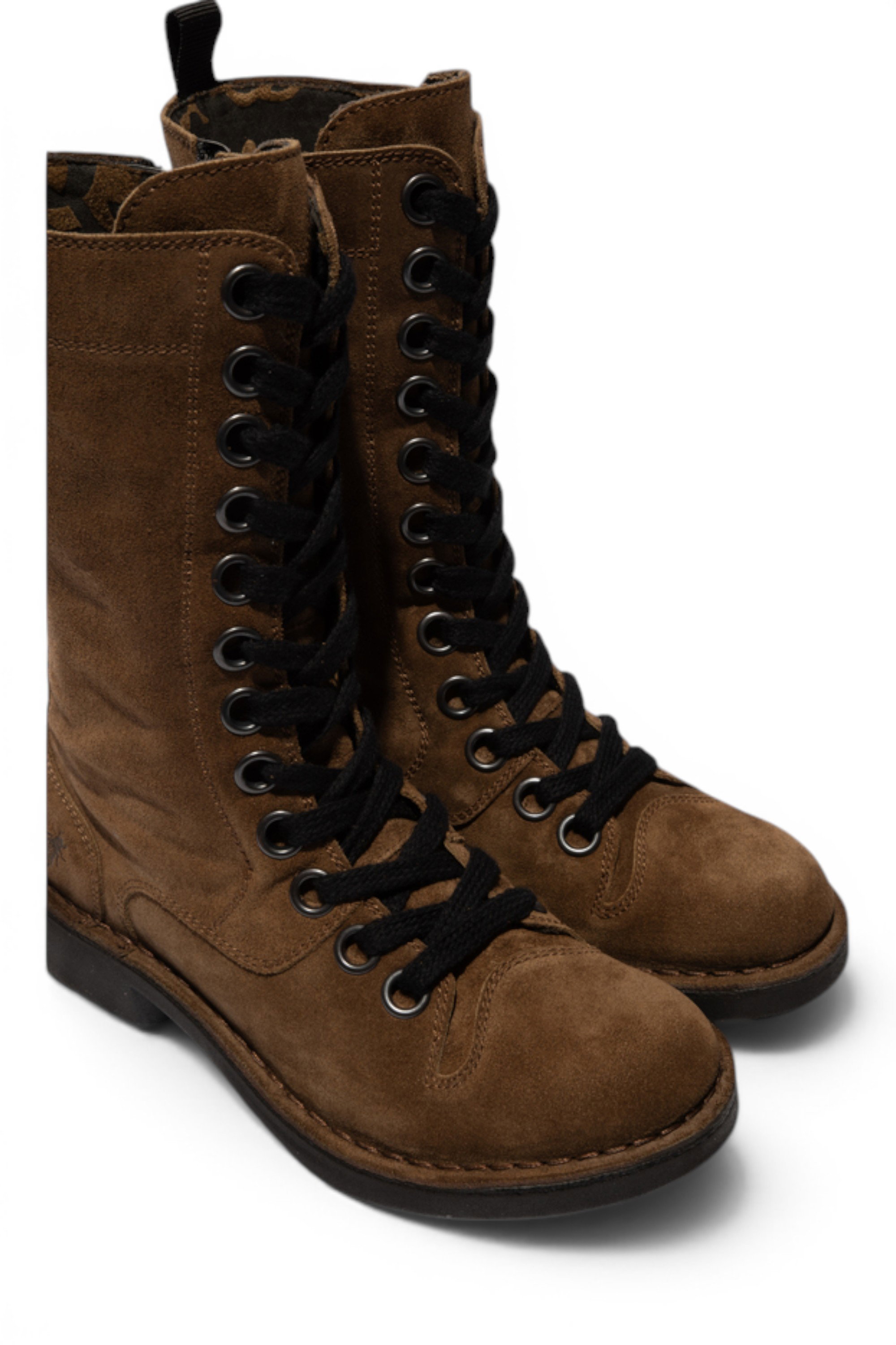 Brown Womens Leather Ankle Boots-NOLE175, Image 5 of 5