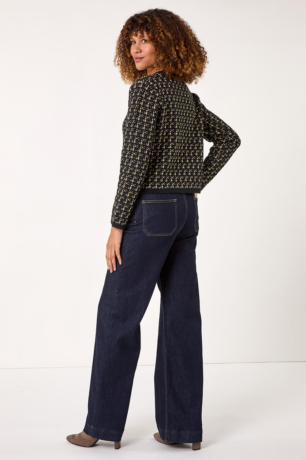 Boucle Knit Cardigan main image 1