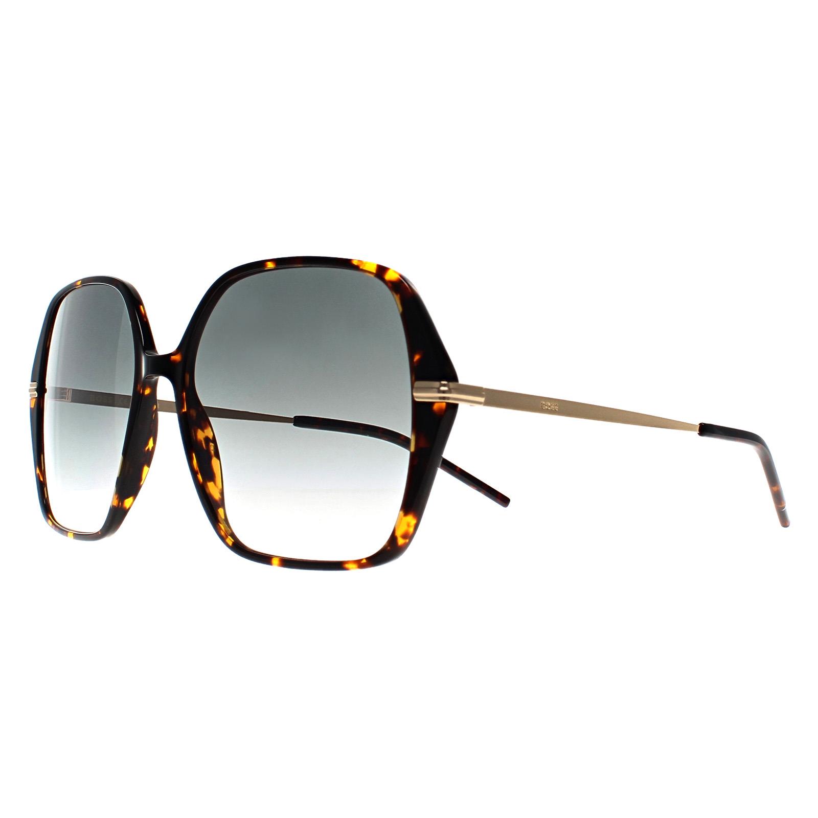 Brown Square Havana Gold Grey Gradient BOSS 1660/S, Image 2 of 4