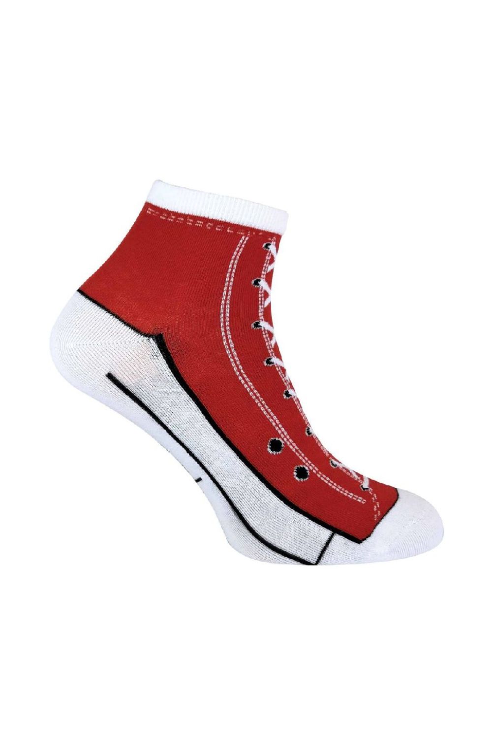 Red 2 Pack Cotton Socks That Look Like Shoes, Image 1 of 4
