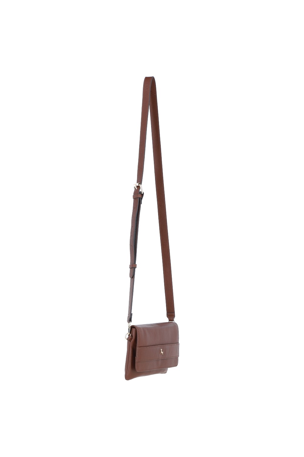Tan Ashwood Leather Tan 'Brinea' Real Leather Crossbody Bag, Image 5 of 5