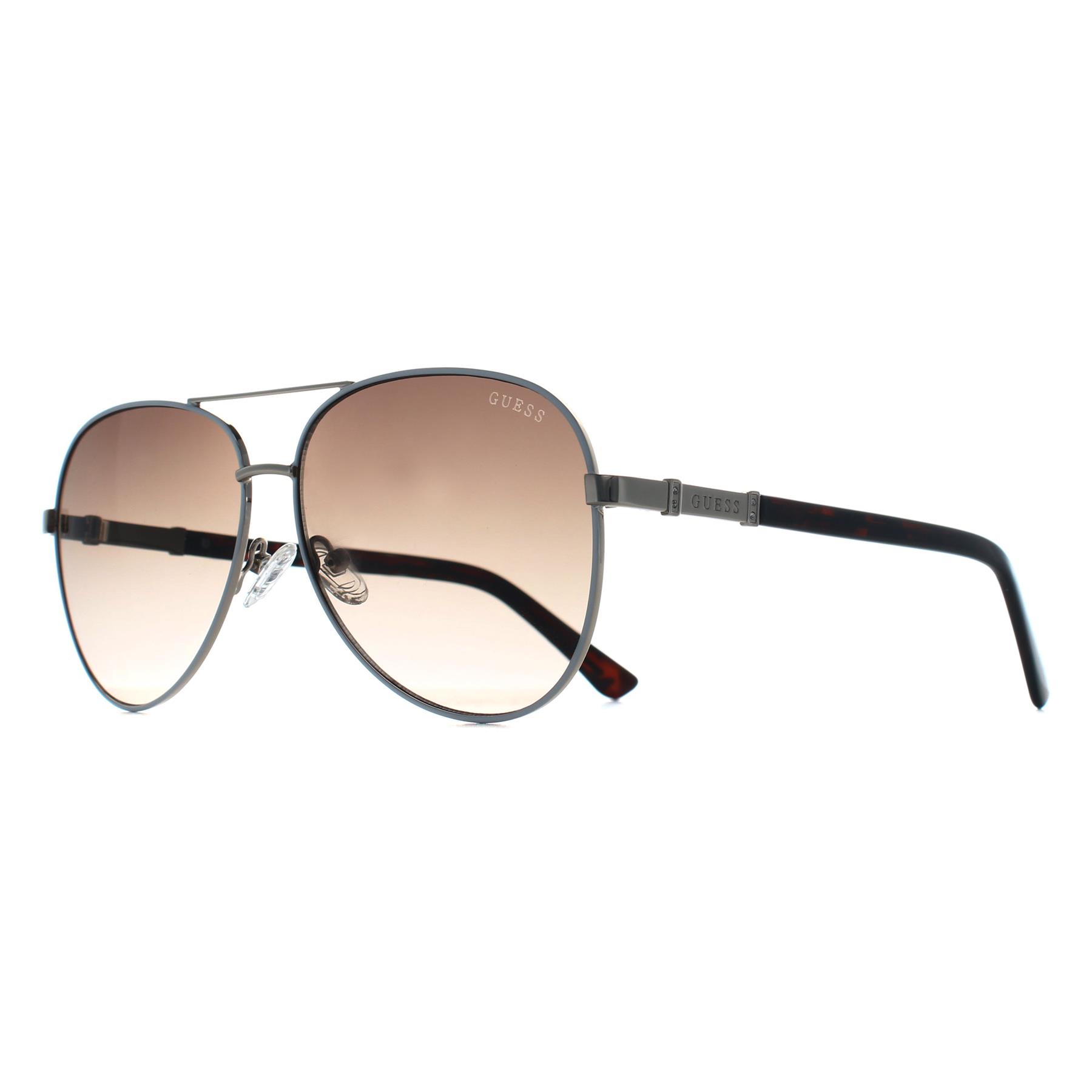 Grey Guess Grey Aviator Grey White Brown Gradient GU00173, Image 2 of 3