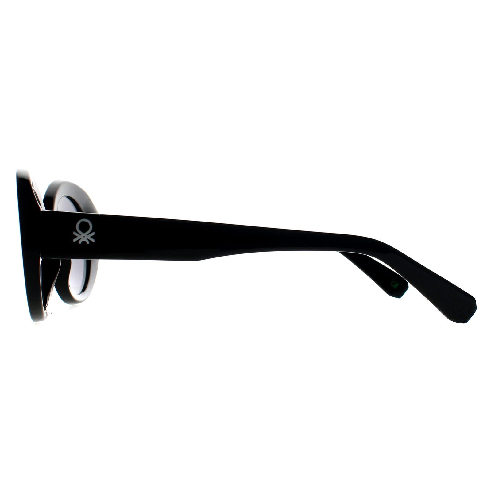 Black Benetton Black Oval Black Grey BE5055, Image 3 of 3