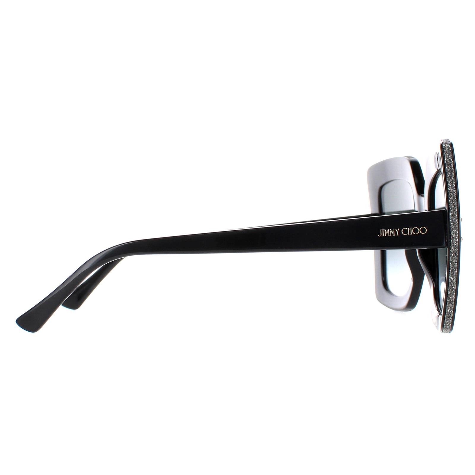 Black Jimmy Choo Black Square Black Dark Grey Gradient AURI/G/S, Image 4 of 6