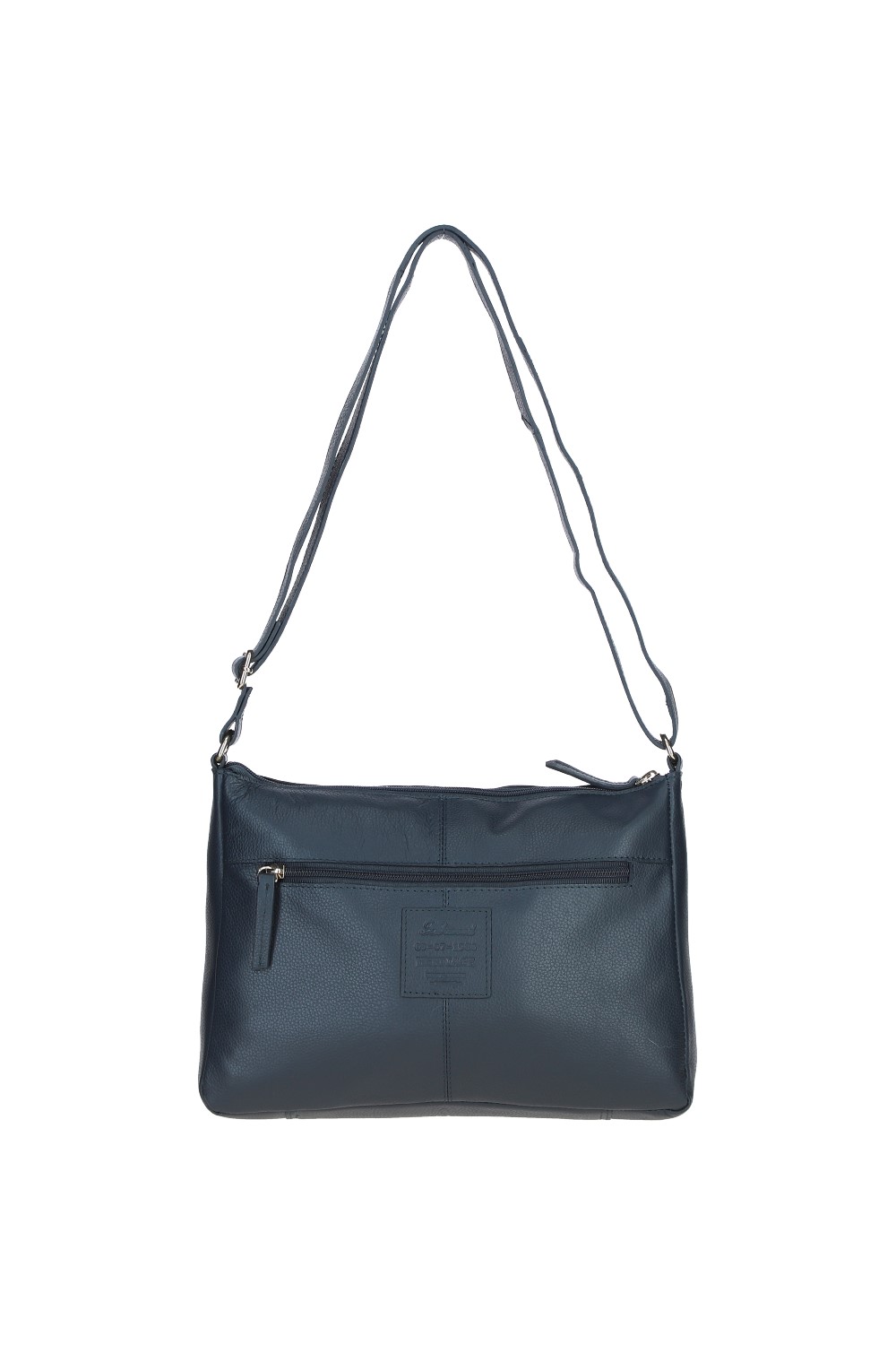 Navy 'Balmoral' Real Leather Shoulder Bag, Image 4 of 4