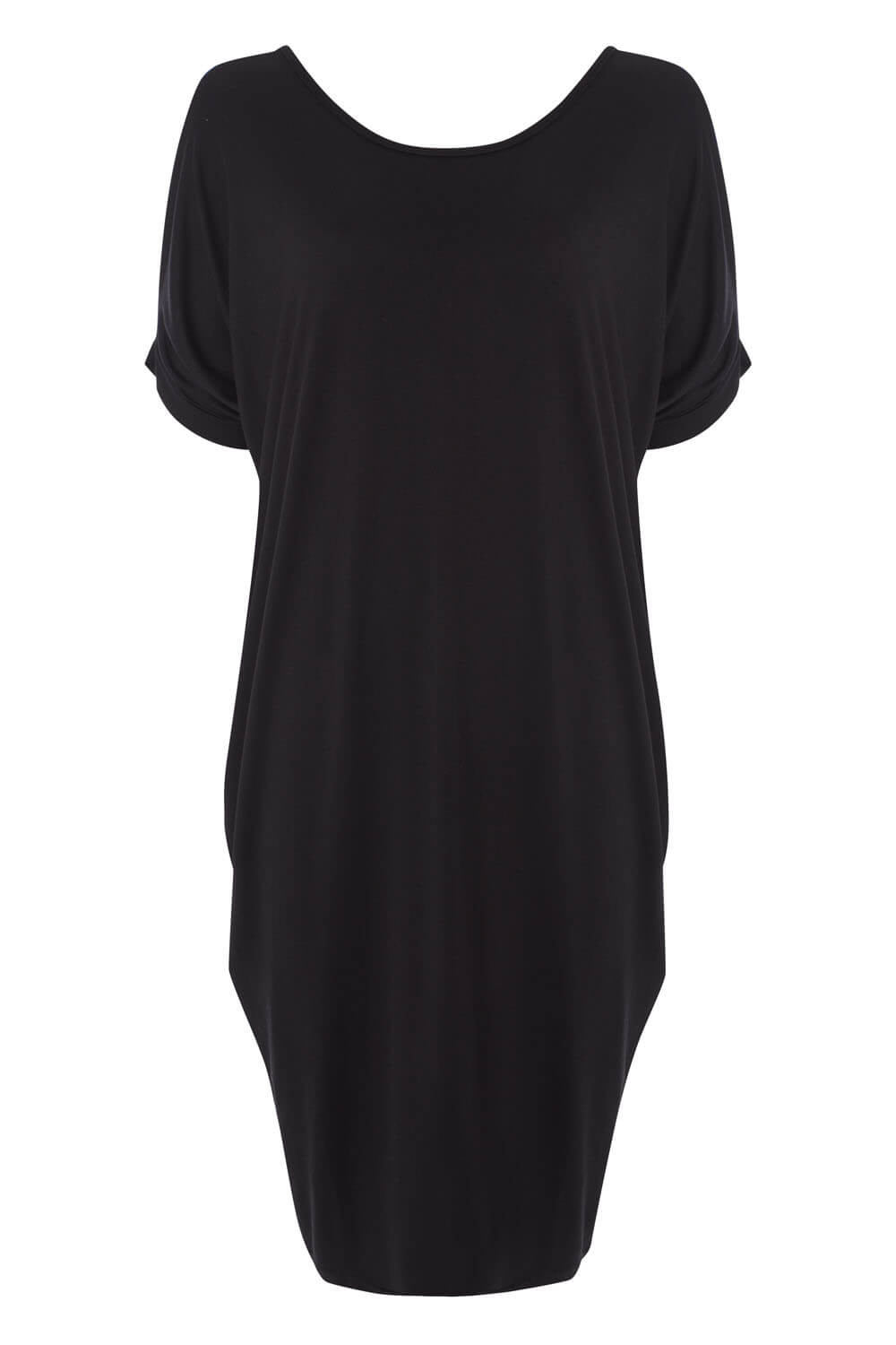 Black Slouch Cross Back Dress, Image 5 of 4