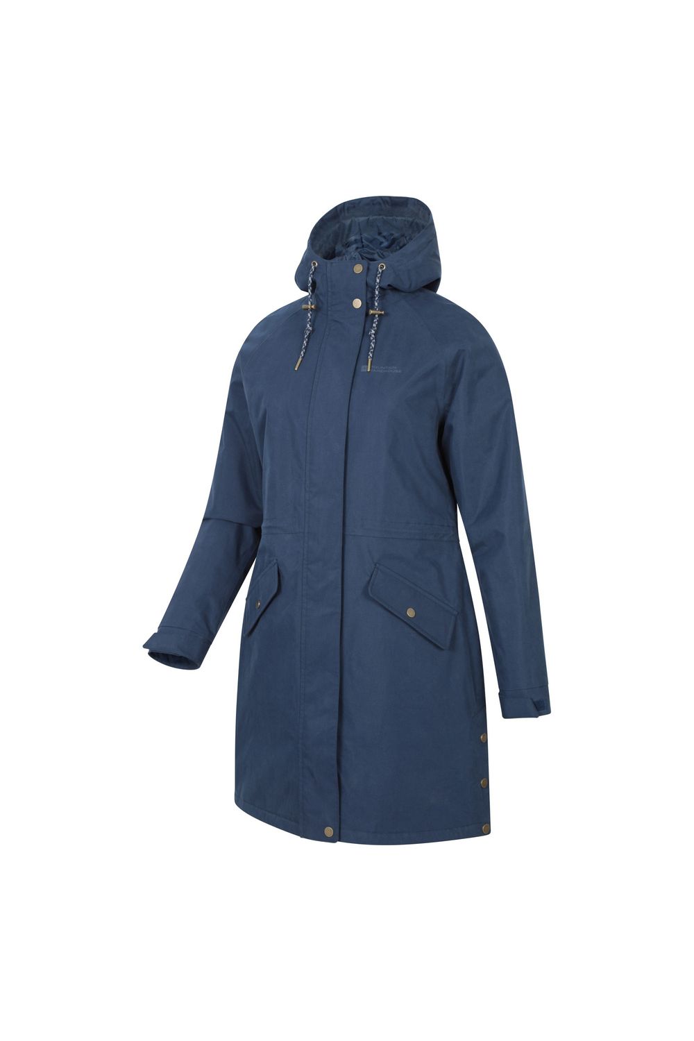 Navy Polperro Lightweight Padded Waterproof Jacket, Image 4 of 4
