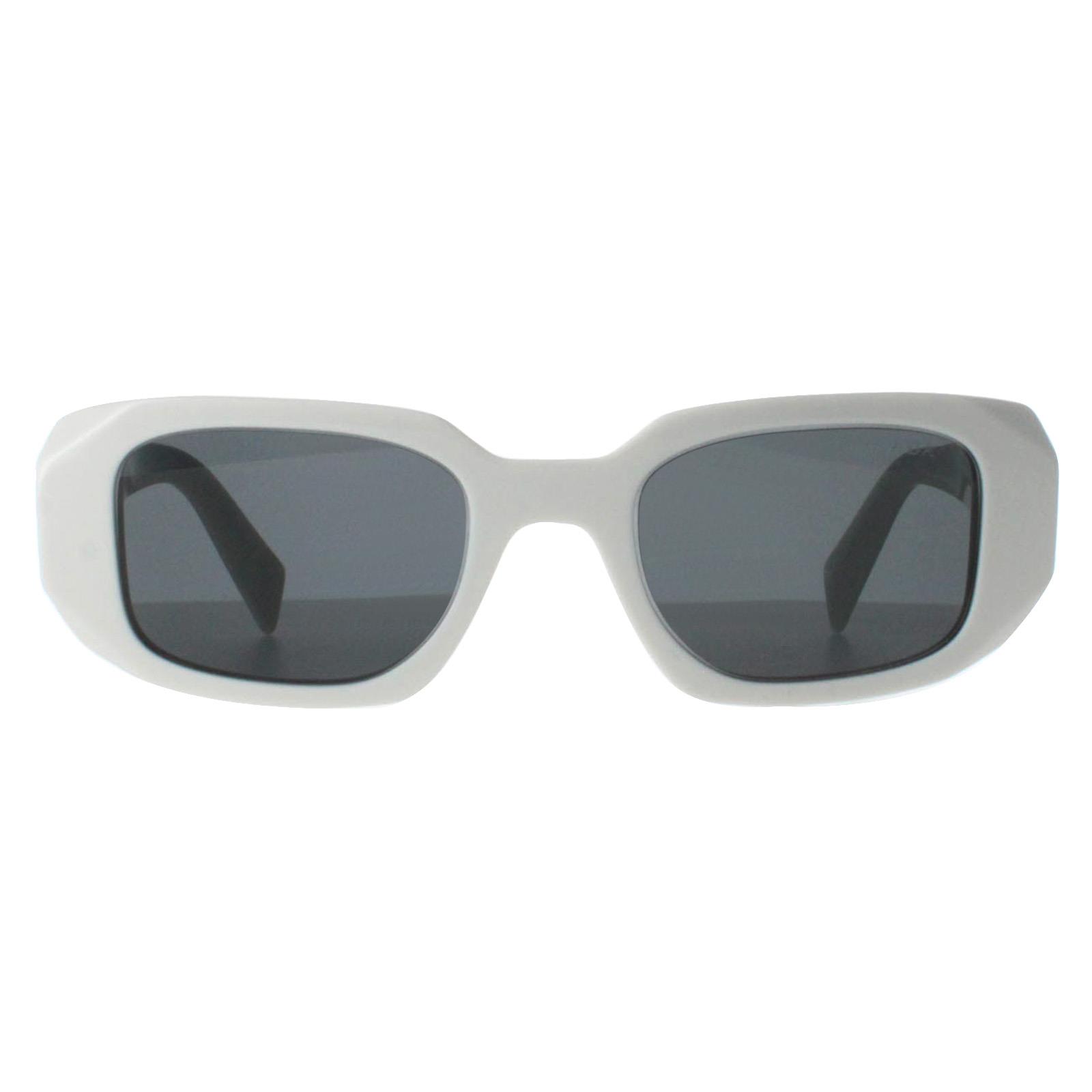 White Prada White Rectangle Talc Dark Grey PR17WS, Image 1 of 4