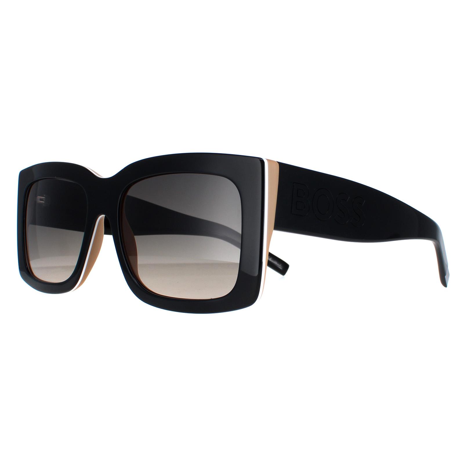 Black Hugo Boss Black Rectangle Mix Black Grey Gradient BOSS 1454/N/S, Image 2 of 6