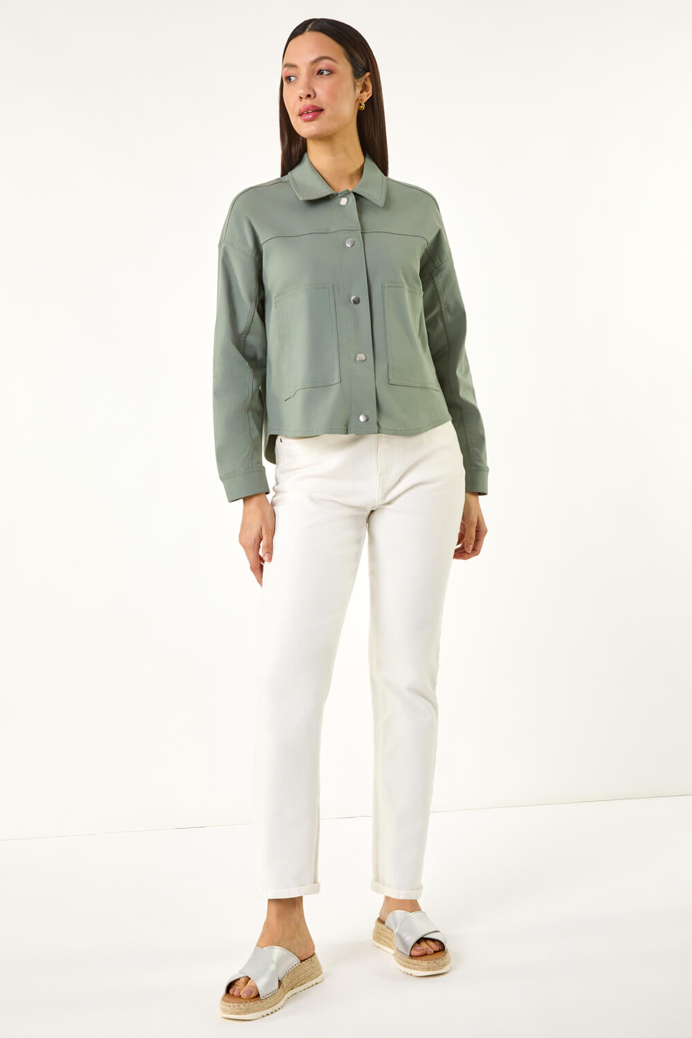 Khaki Patch Pocket Jacket, Image 7 of 7