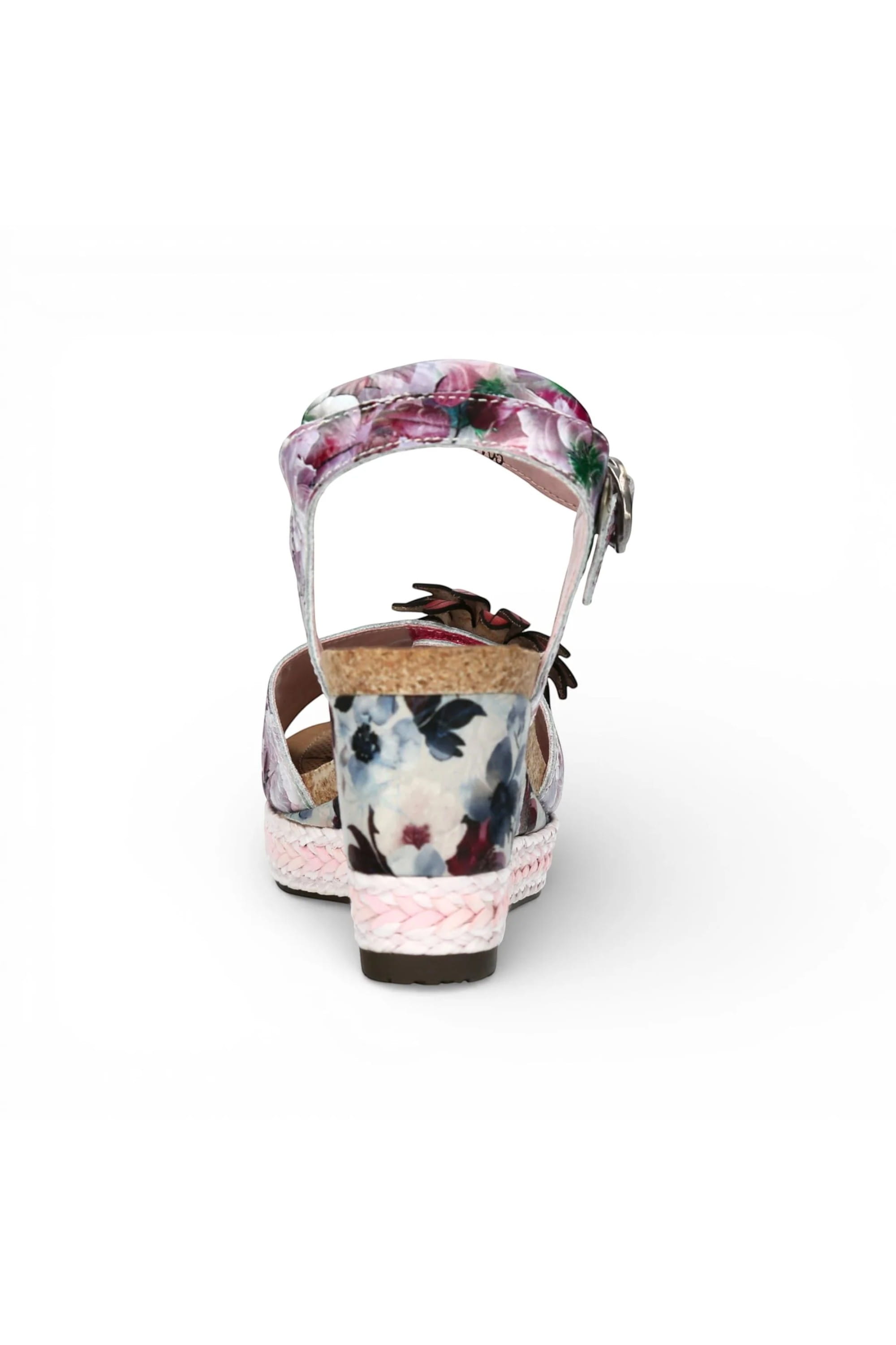 Purple Womens Durable Wedge Sandals-FACYO-75, Image 6 of 7