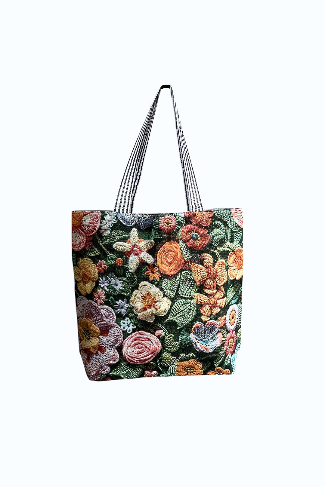 Multi Floral Canvas Tote Bag, Image 2 of 3