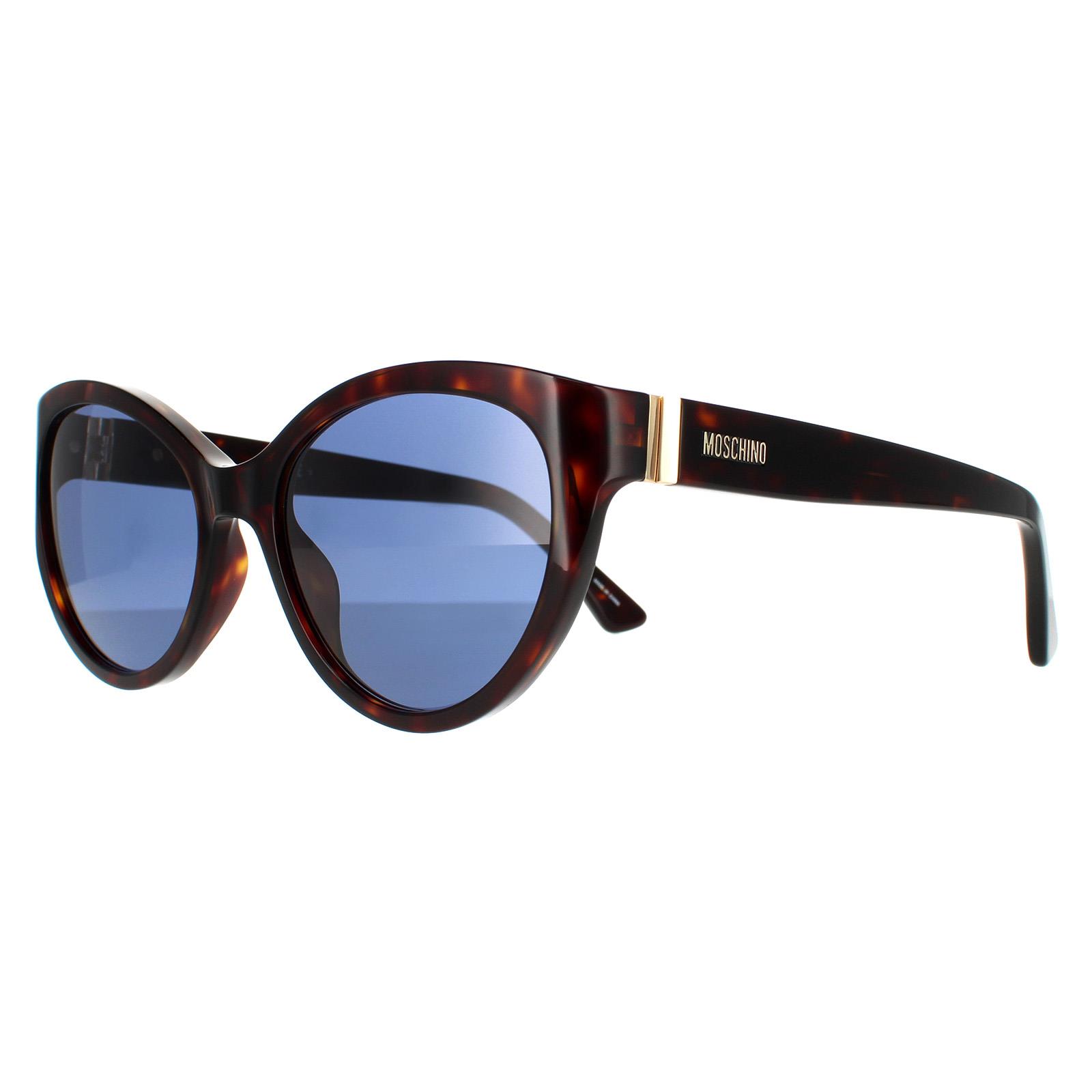 Cat Eye Dark Havana Blue Sunglasses, Image 2 of 4