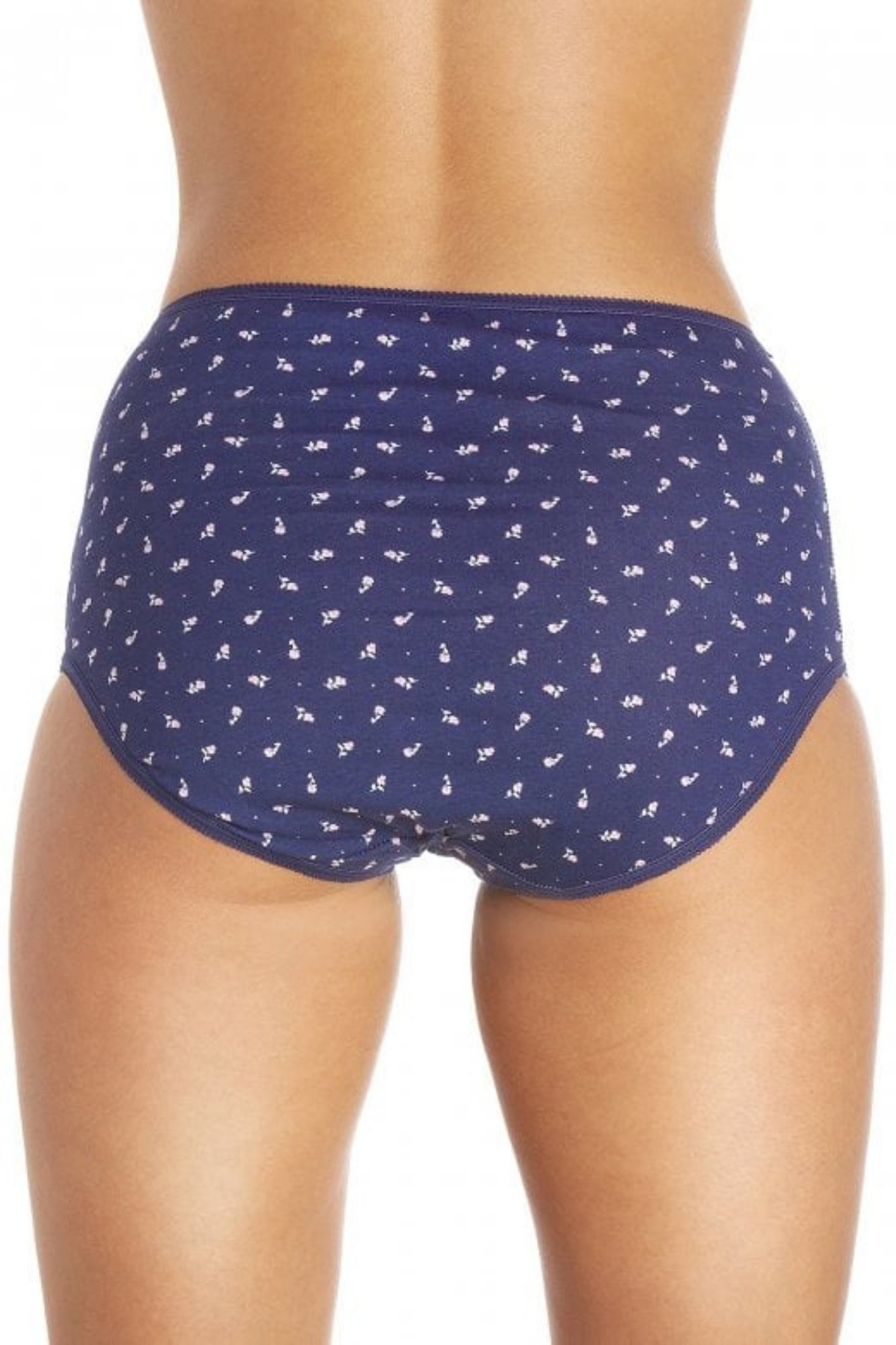 Multi Four Pack Mixed Print Cotton Full Maxi Briefs, Image 4 of 5