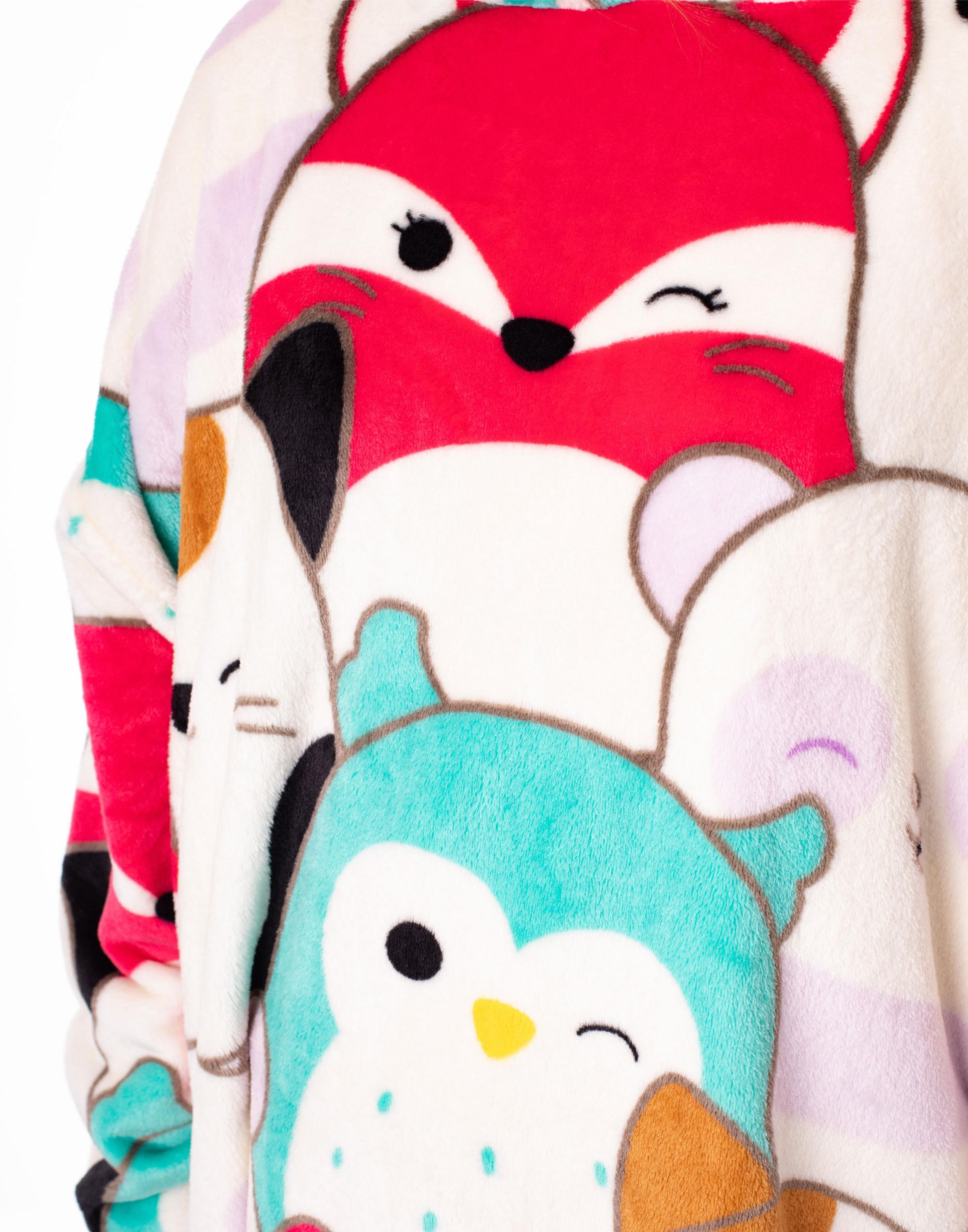 Multi Squishmallows Multi Character Blanket Hoodie, Image 3 of 6