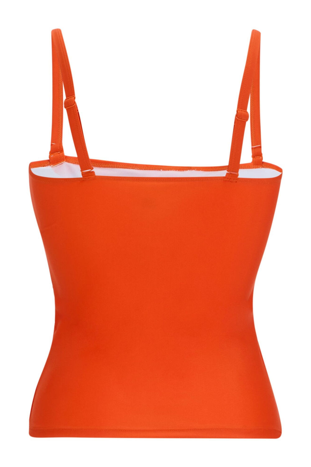 Orange Aceana III Plain Tankini Top, Image 3 of 6