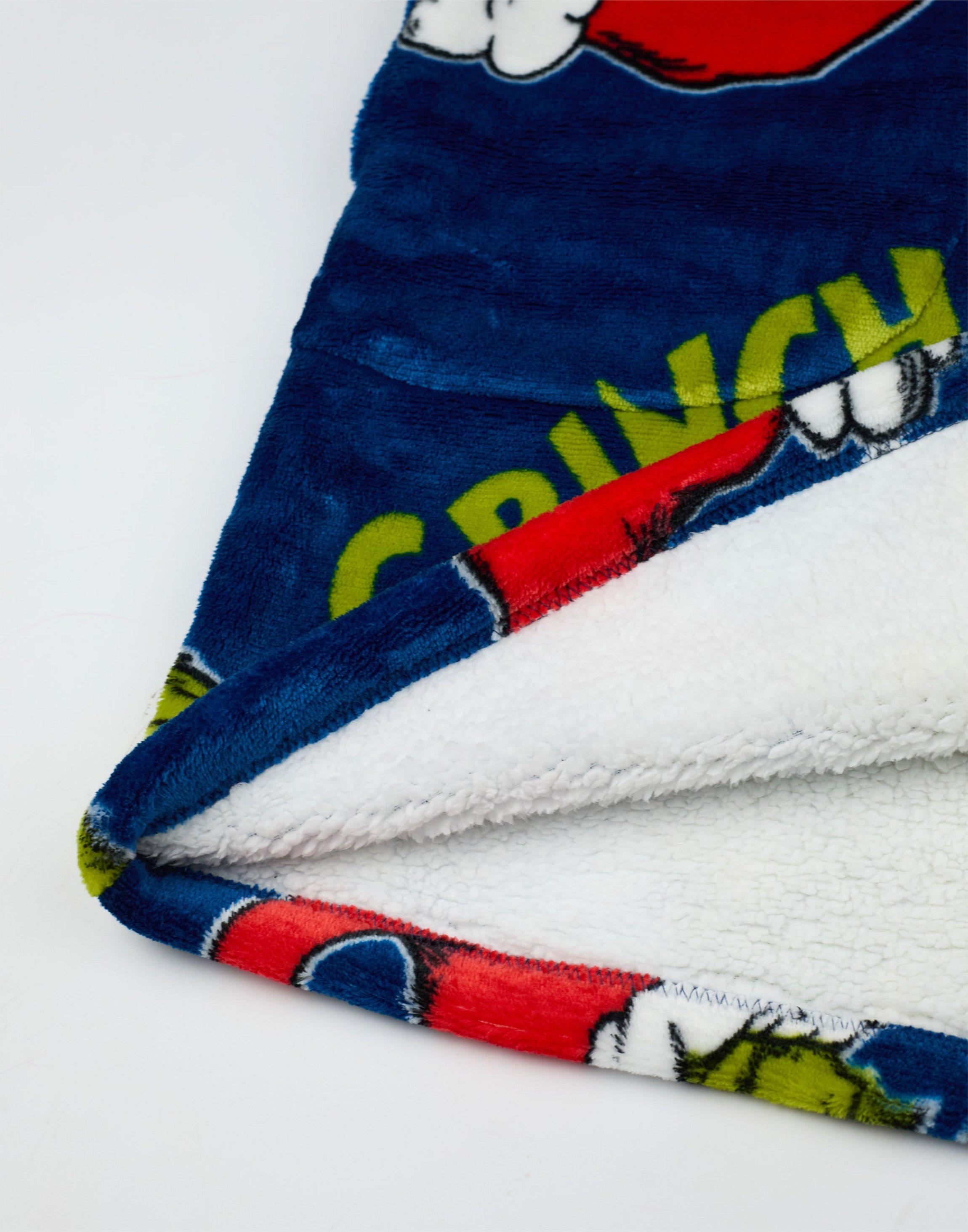 Multi The Grinch Zip Through Blanket Hoodie, Image 6 of 6