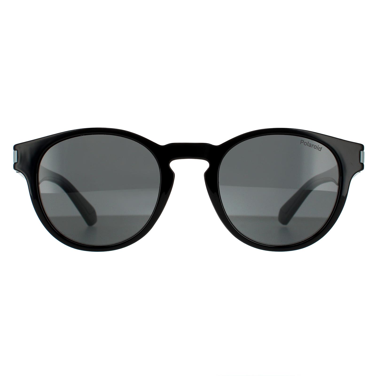Black Polaroid Black Round Black Grey Polarized, Image 1 of 4