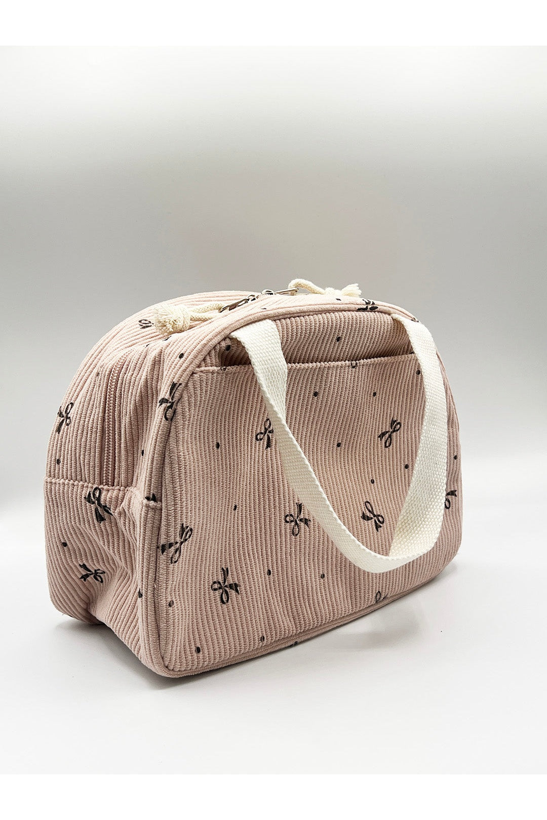 Pink Corduroy Insulated Lunch Holdall, Image 3 of 4