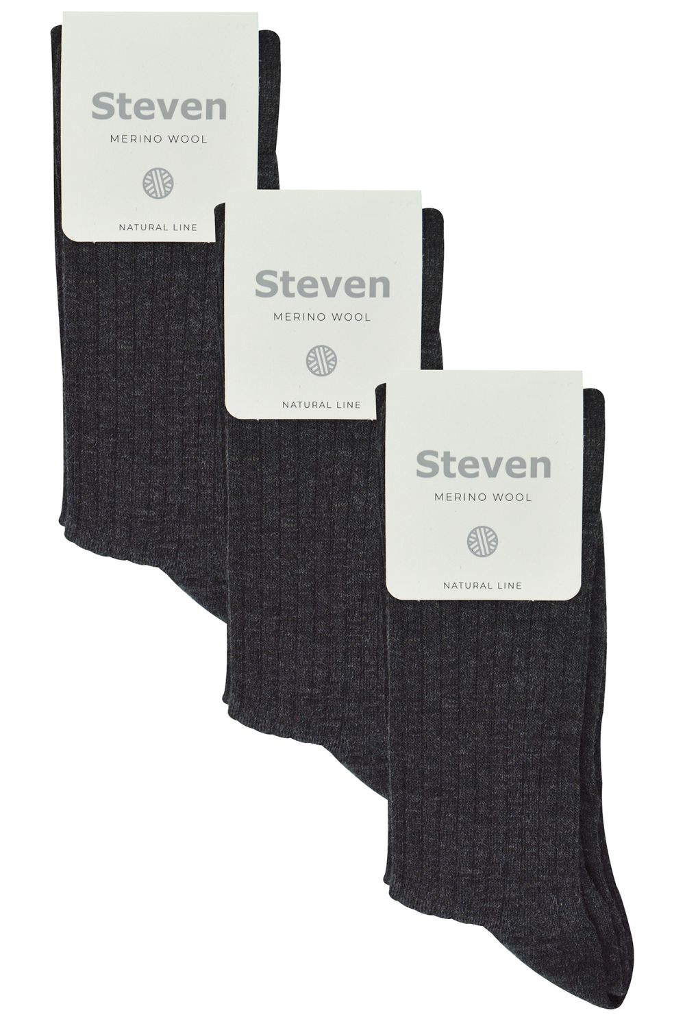 Grey 3 Pairs Soft Merino Wool Socks, Image 2 of 5