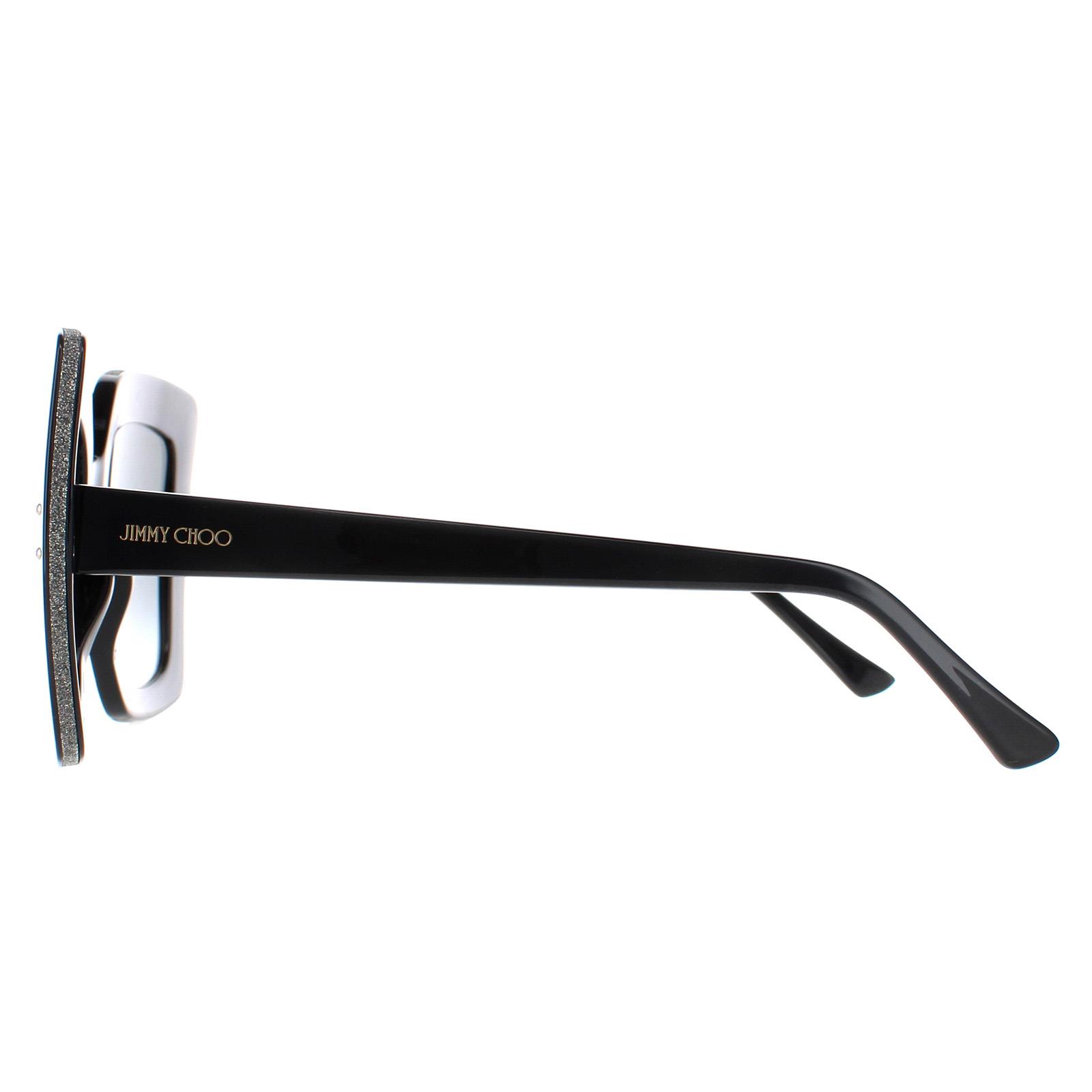 Black Jimmy Choo Black Square Black Dark Grey Gradient AURI/G/S, Image 3 of 6