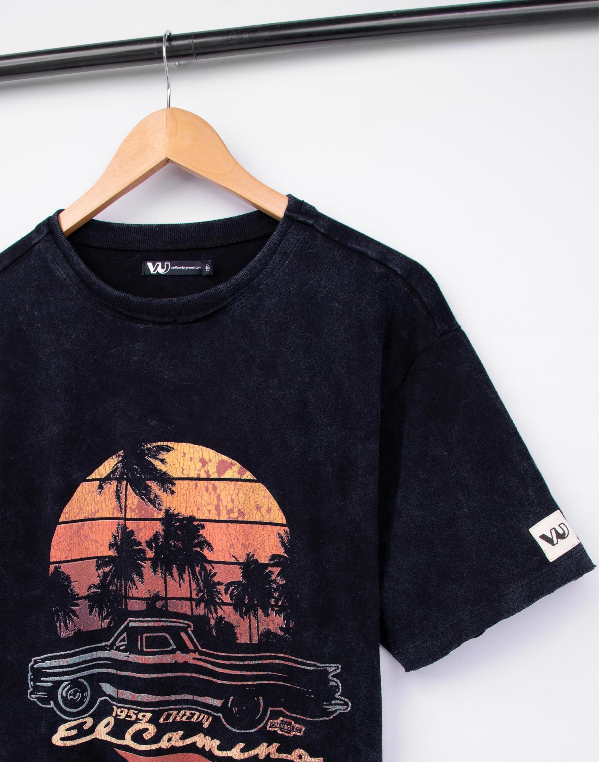 Black GM Motors El Camino Tshirt, Image 3 of 5