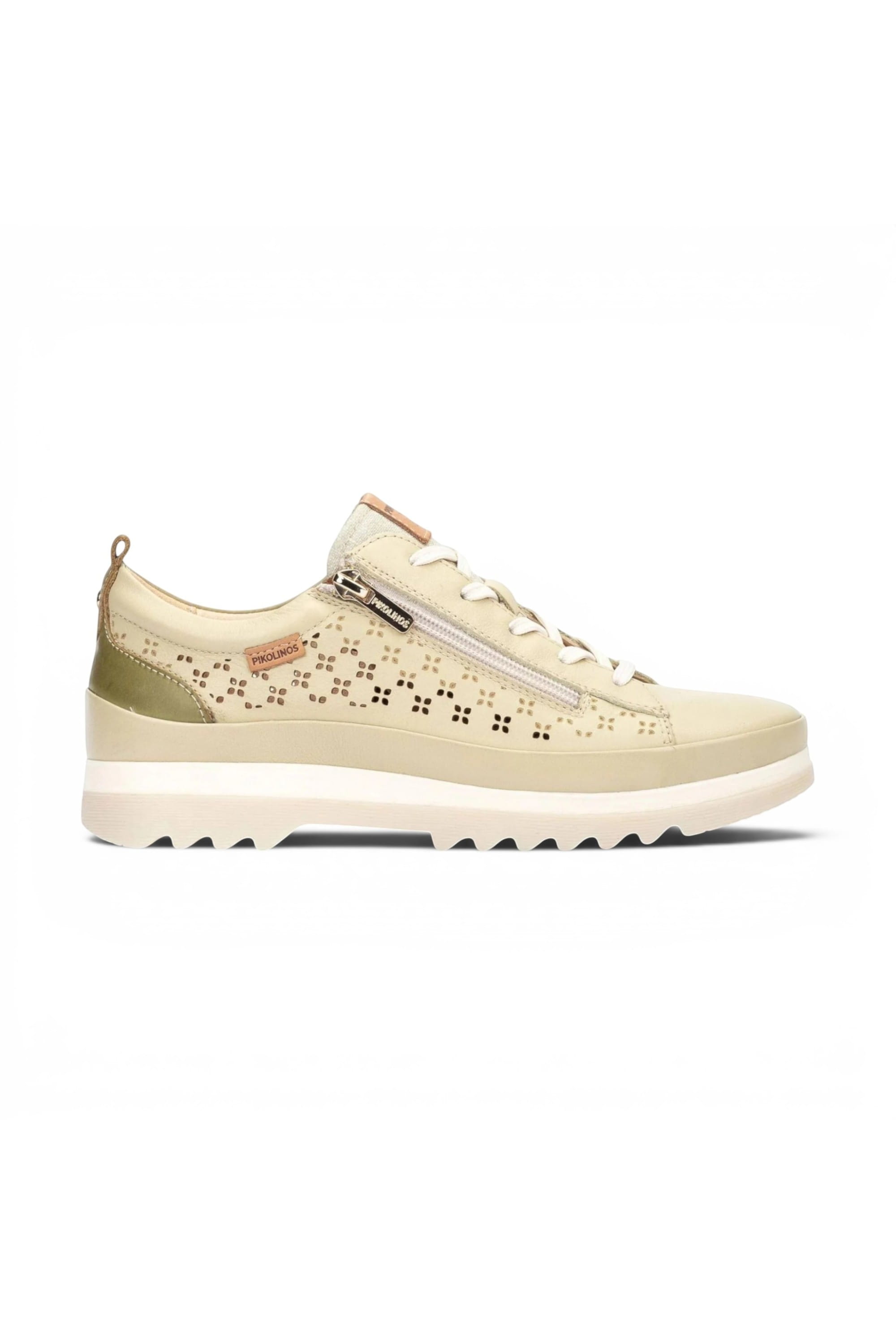 Green Womens Zip Trainer Sneaker W3W-6841C1, Image 1 of 6