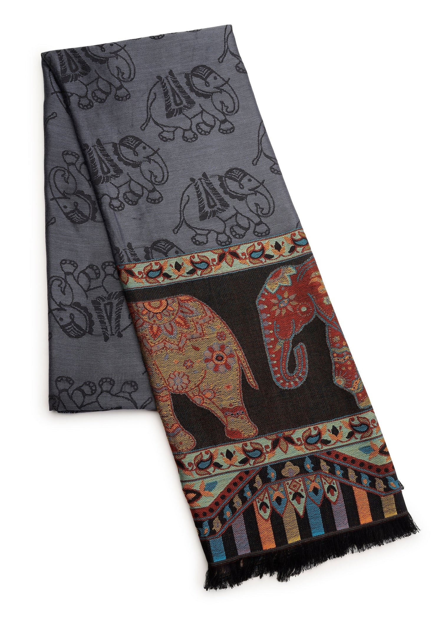 Multi Kashmiri Jamawar Scarf