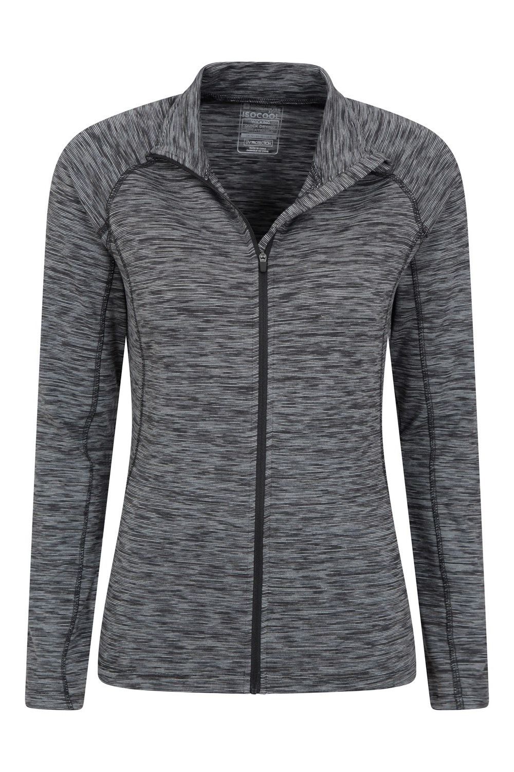 Black Bend & Stretch Full Zip Midlayer, Image 2 of 4