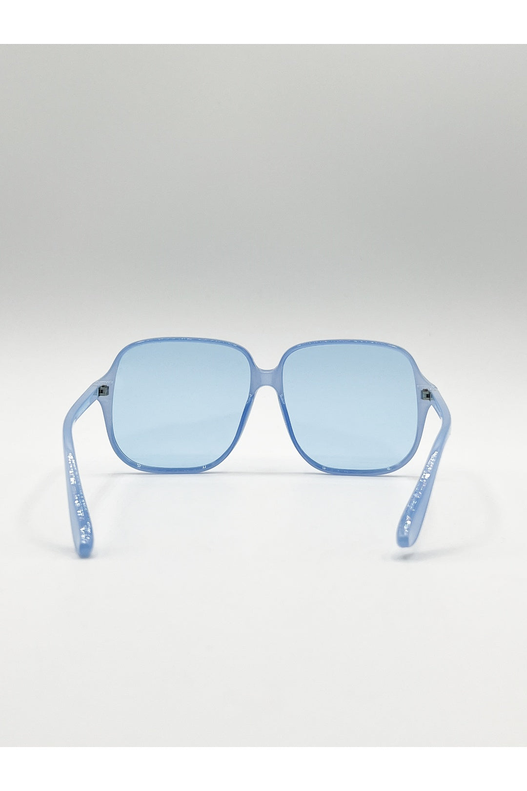 Blue Oversized Lightweight Square Frame Sunglasses in Blue, Image 4 of 6