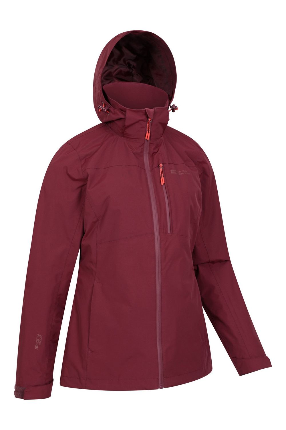 Burgundy Rainforest II Extreme Waterproof Jacket, Image 3 of 4