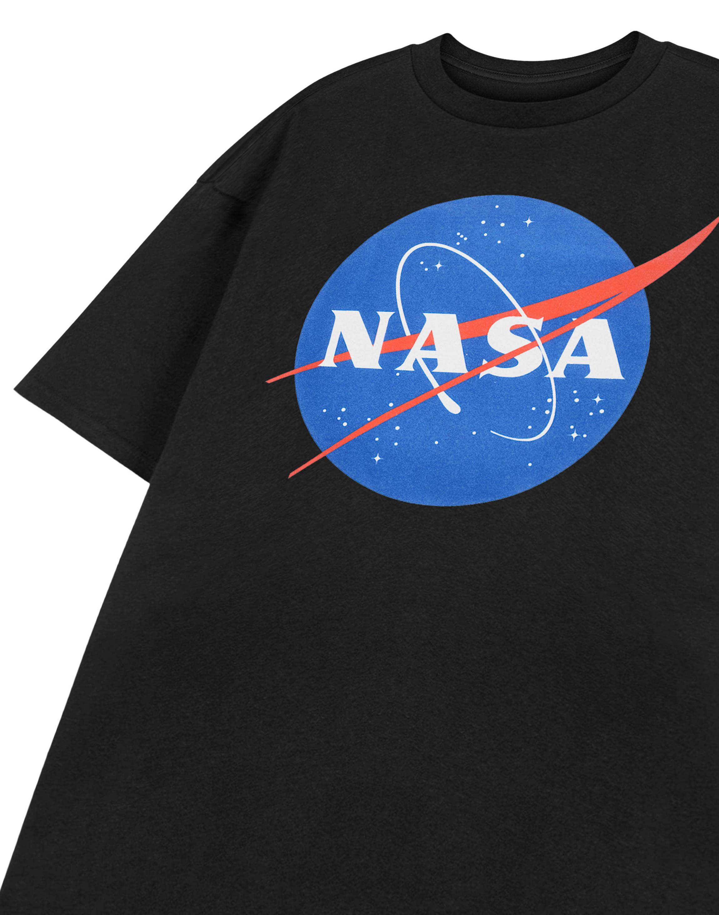 Black NASA Classic Logo T-Shirt, Image 5 of 6