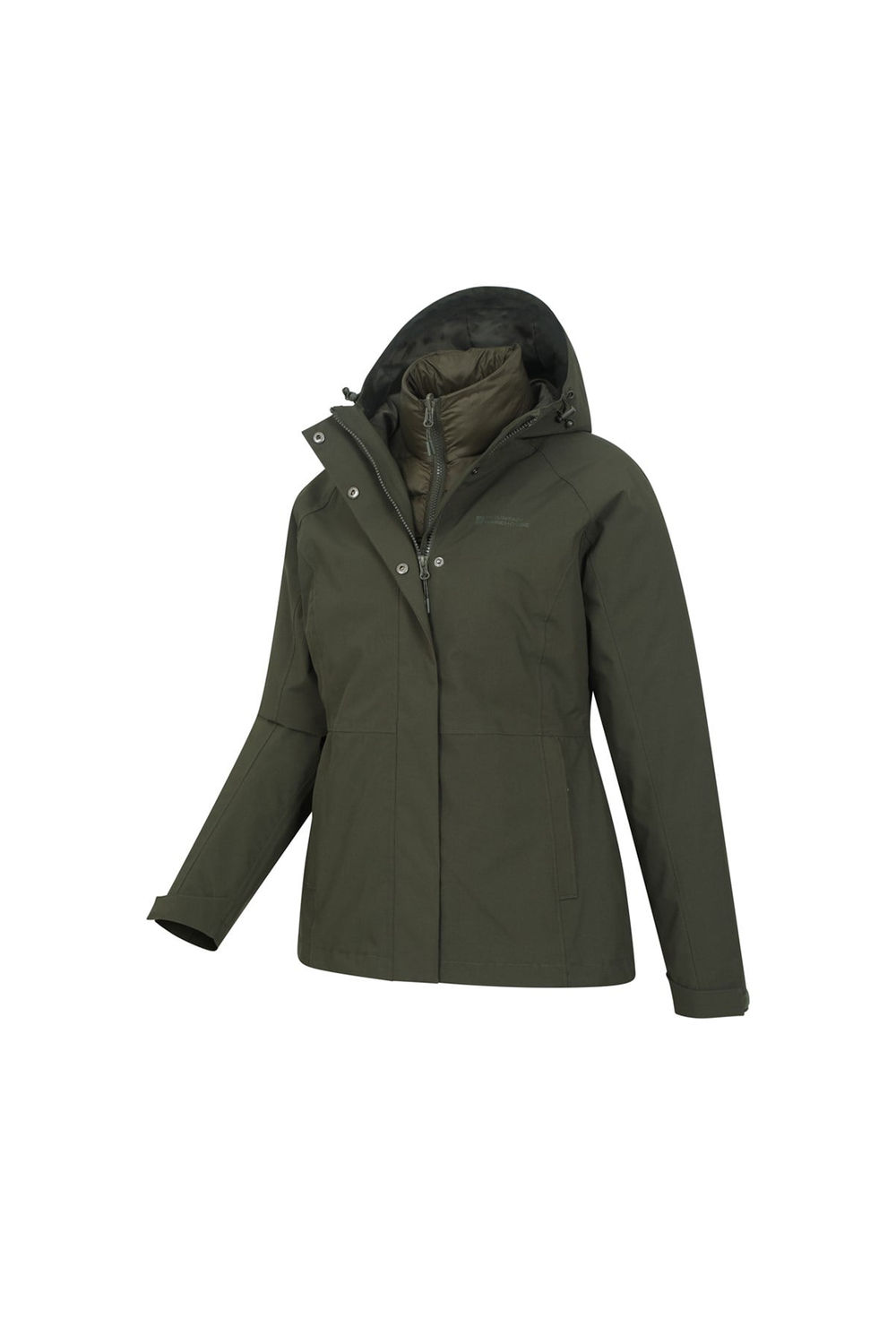 Khaki Alaskan 3 in 1 Padded Jacket, Image 3 of 6