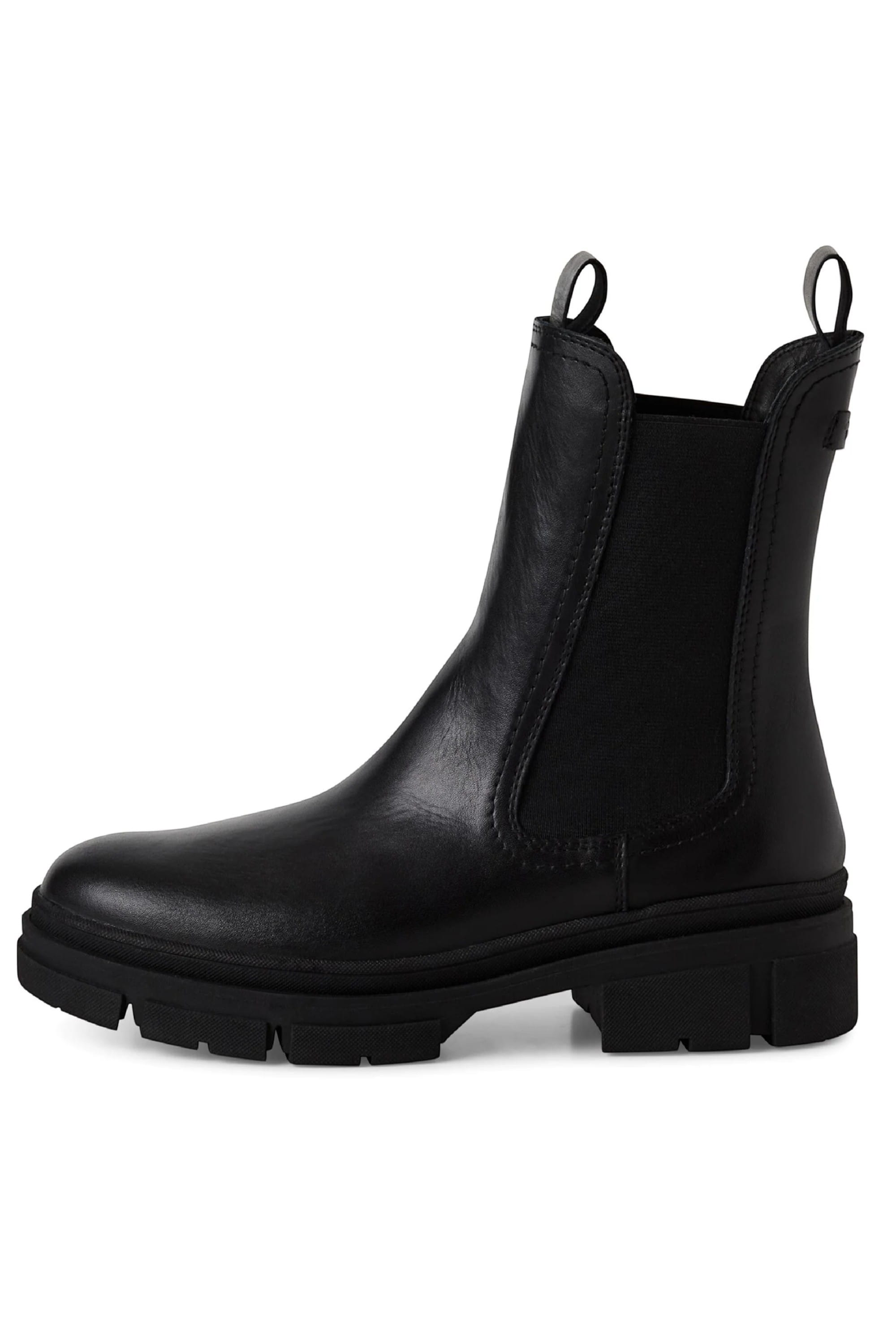 Black Tamaris Black Tamaris Womens Black High Chelsea Boots, Image 4 of 7