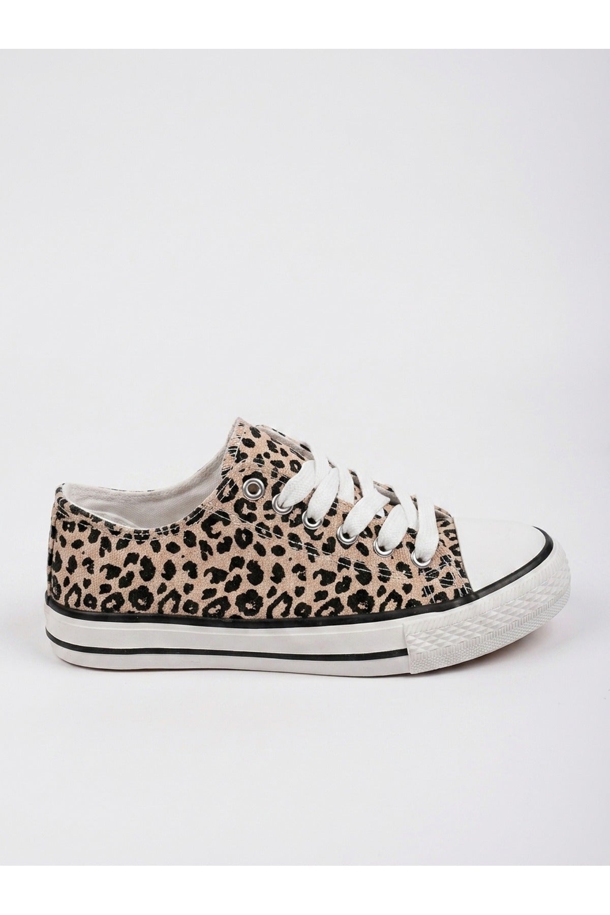 Multi Pearl Canvas Lace Up Low Trainers, Image 1 of 5
