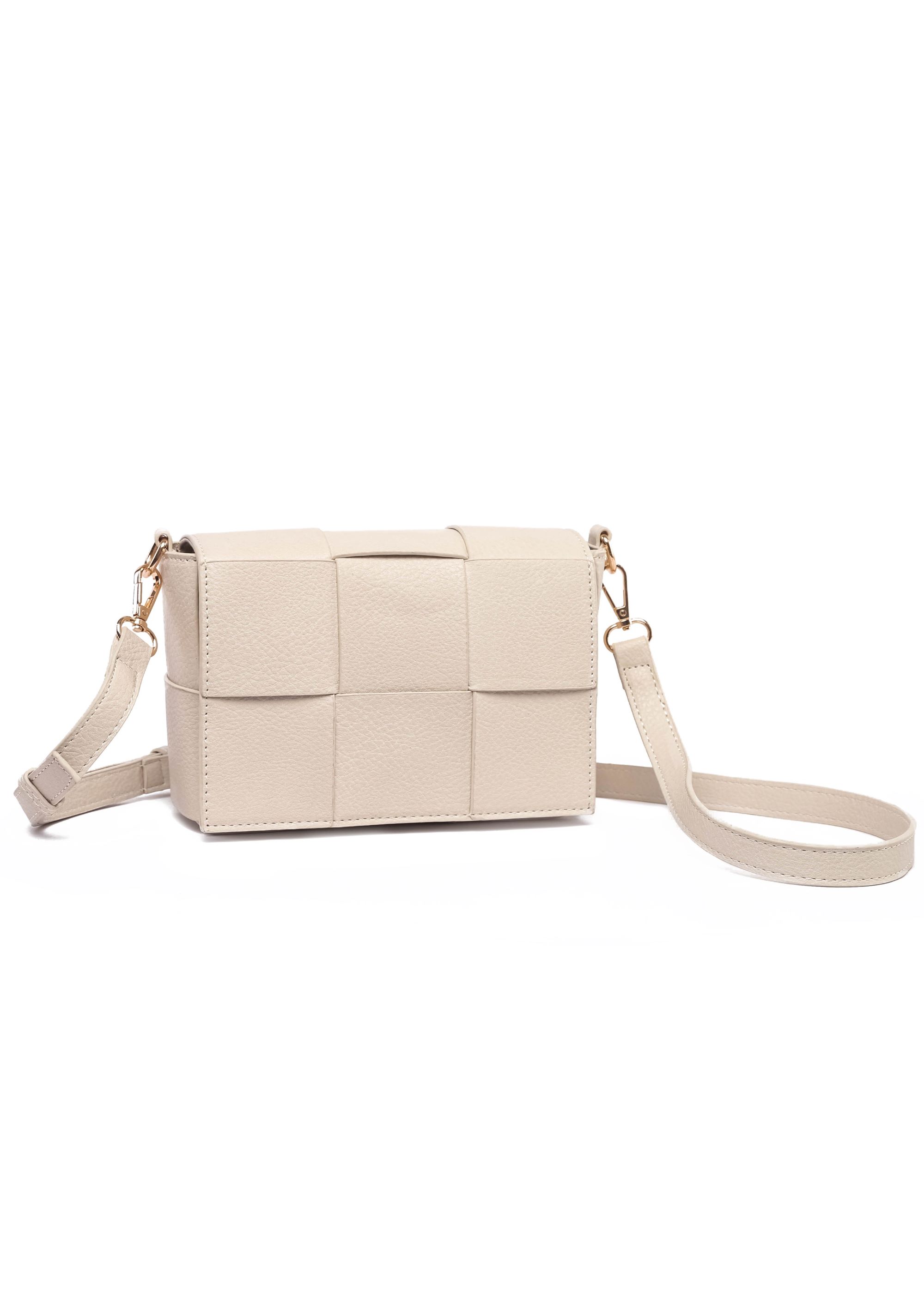 Beige Raffaella Beige Cross Body Weave Bag, Image 1 of 2