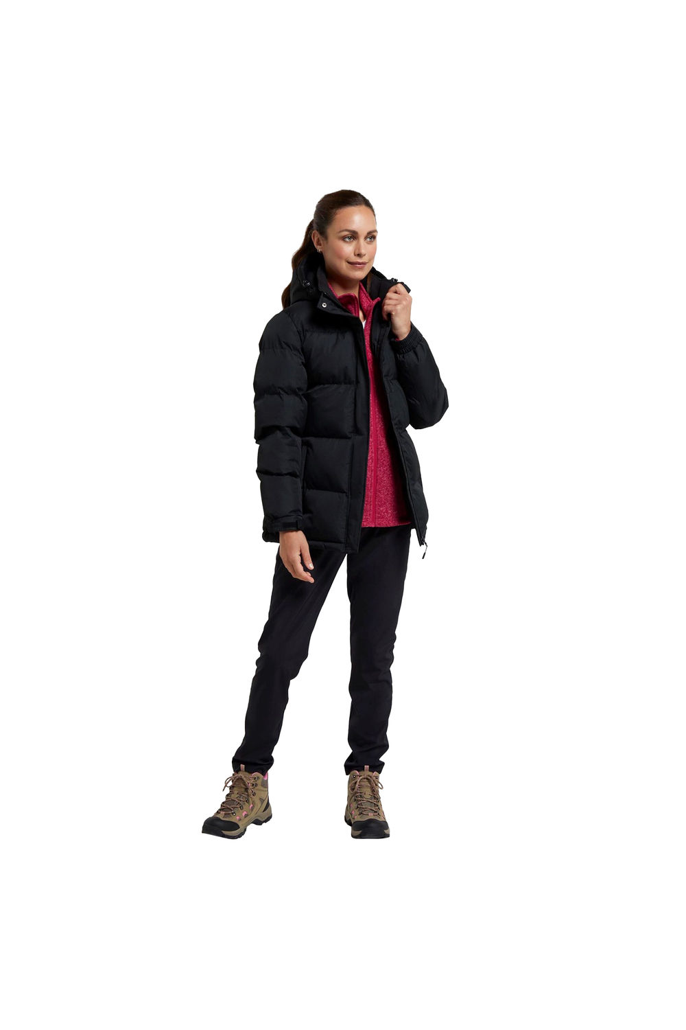 Black Waterproof Padded Jacket, Image 8 of 8