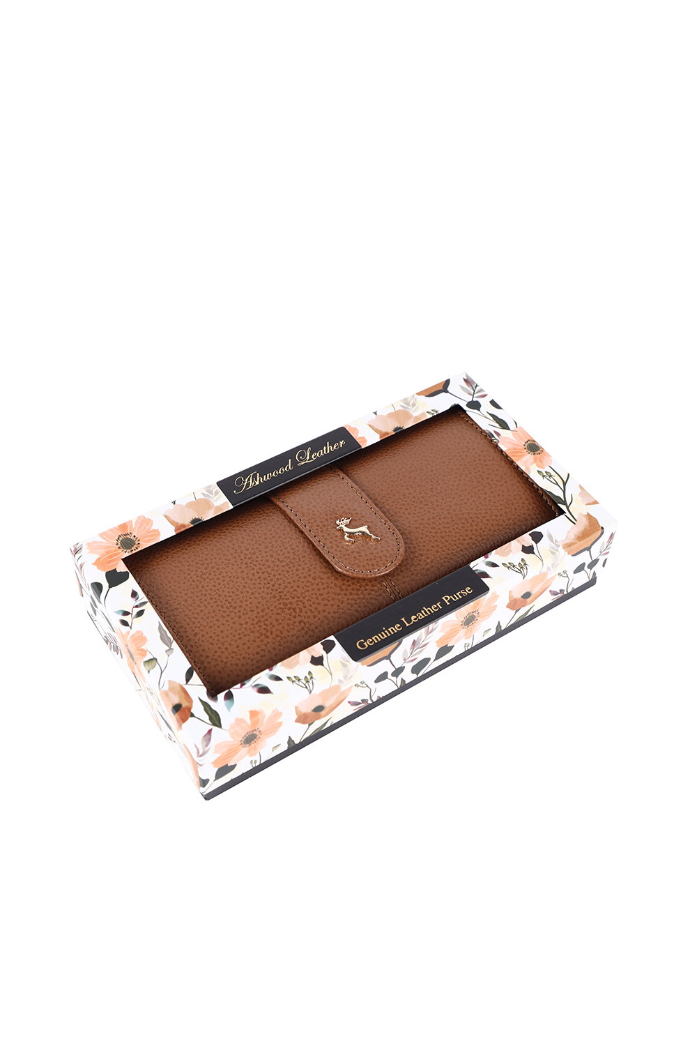 Tan Sherry 14 Card RFID Protected Large Real Leather Purse, Image 3 of 5