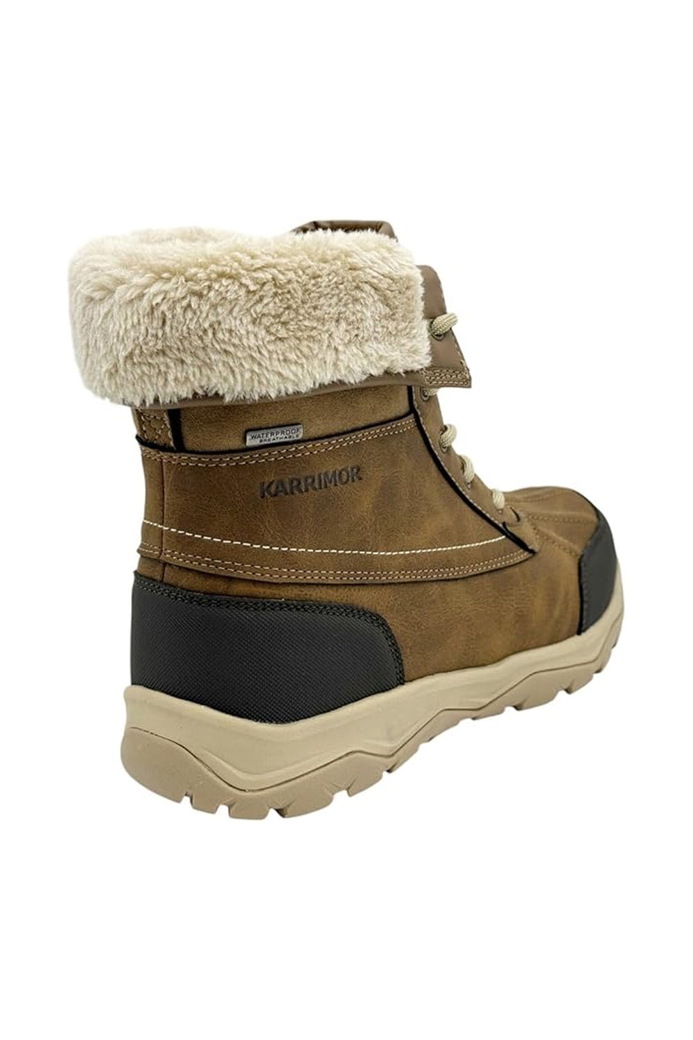 Brown Edmonton Leather Winter Boots, Image 2 of 4