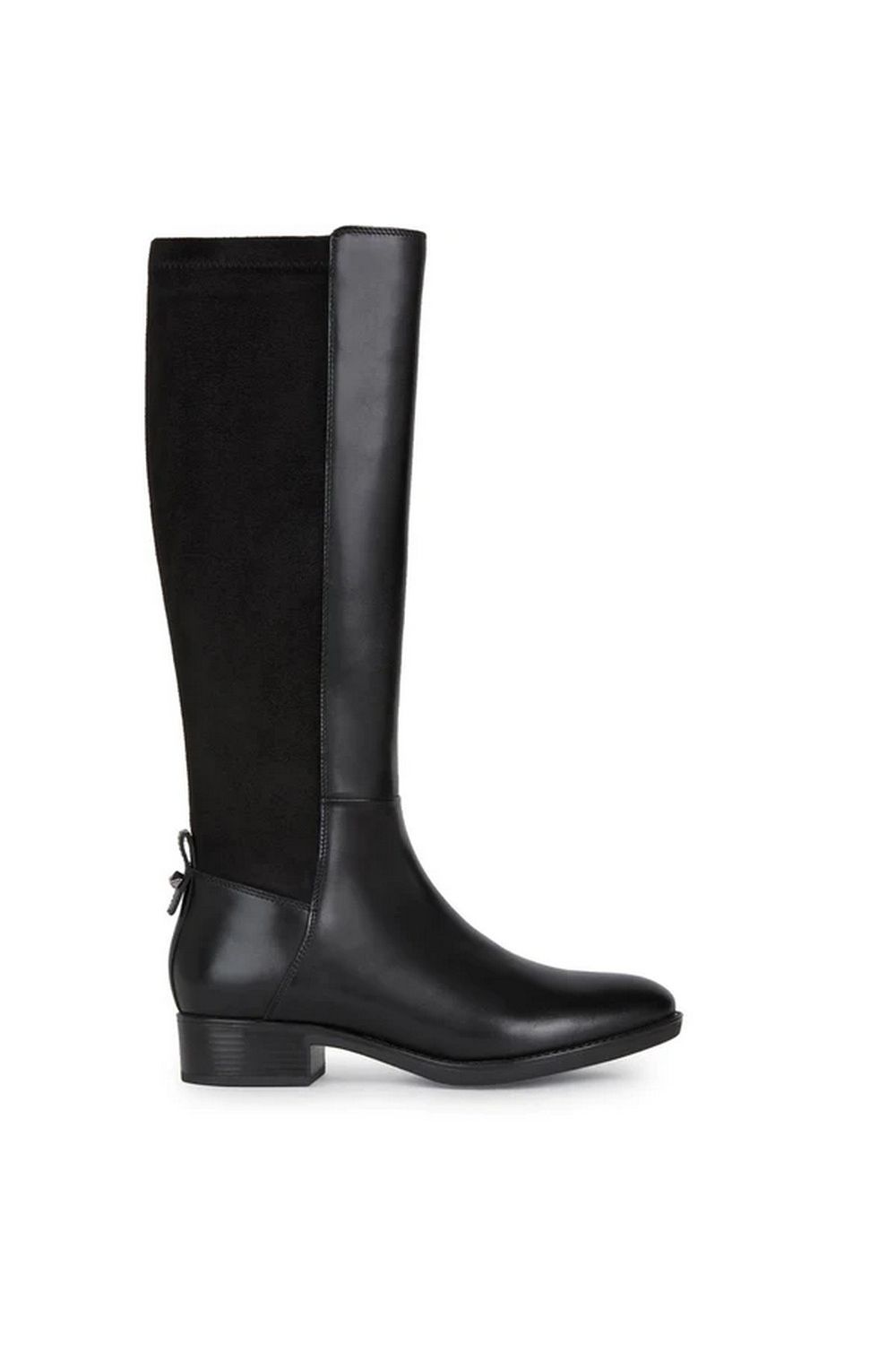 Black Felicity Leather Calf Boots, Image 3 of 4