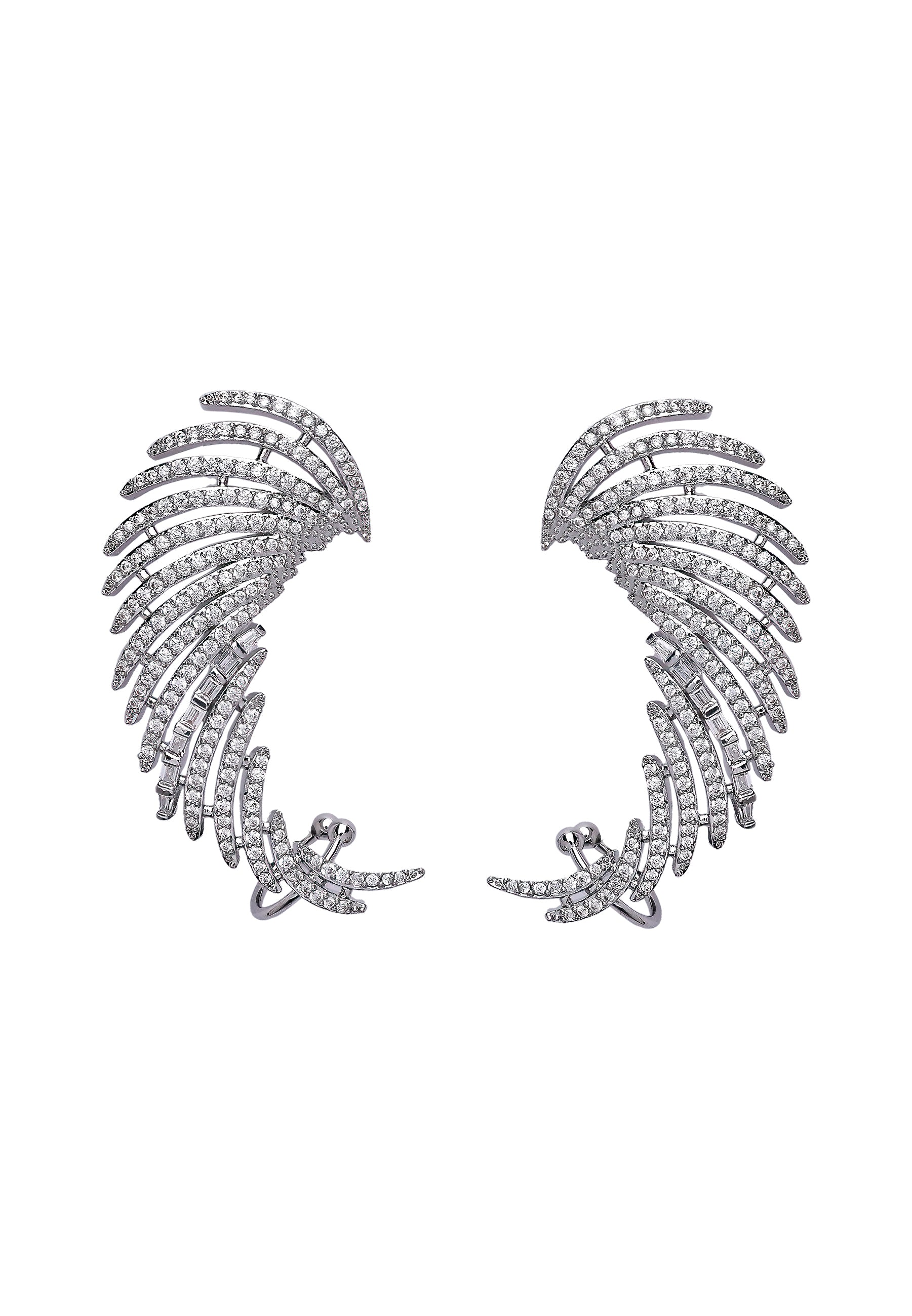 Metallic Diva Wings Ear-Cuffs