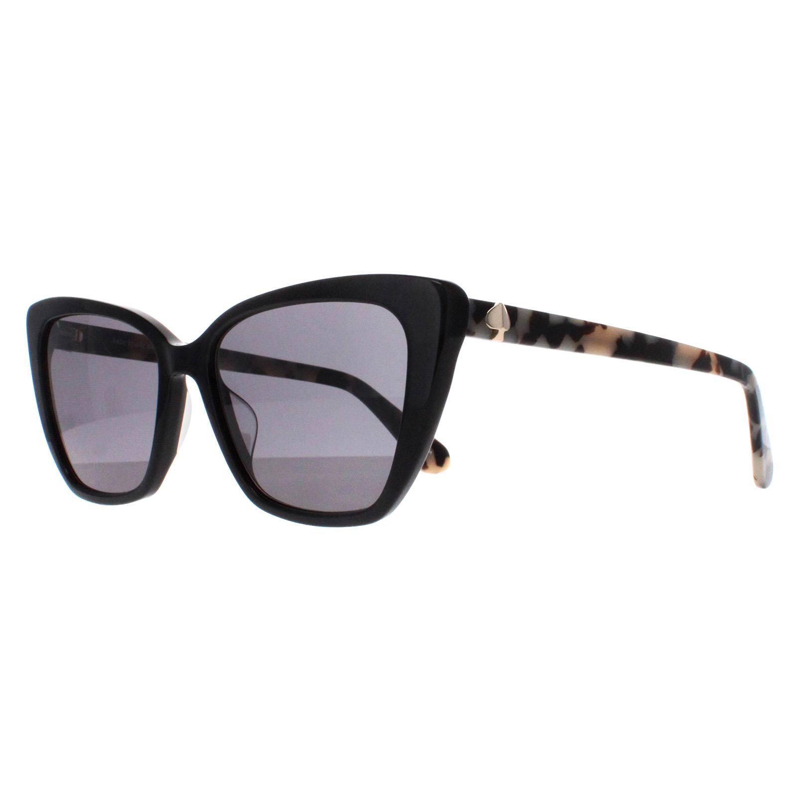 Black Kate Spade Black Cat Eye Black Grey Polarized Lucca/G/S, Image 2 of 4