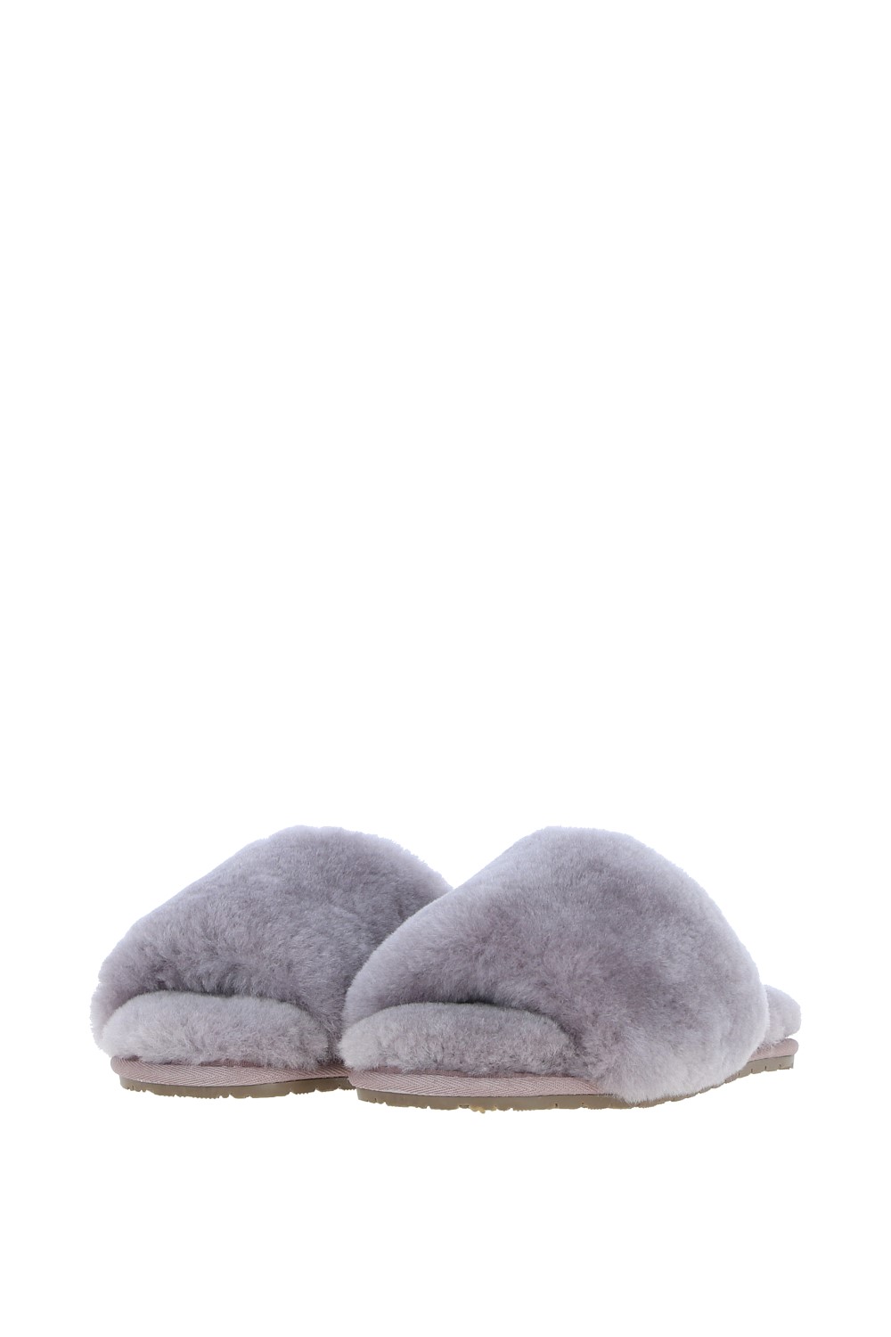 Purple 'Suzy' Real Sheepskin Fur Fluffy Sliders