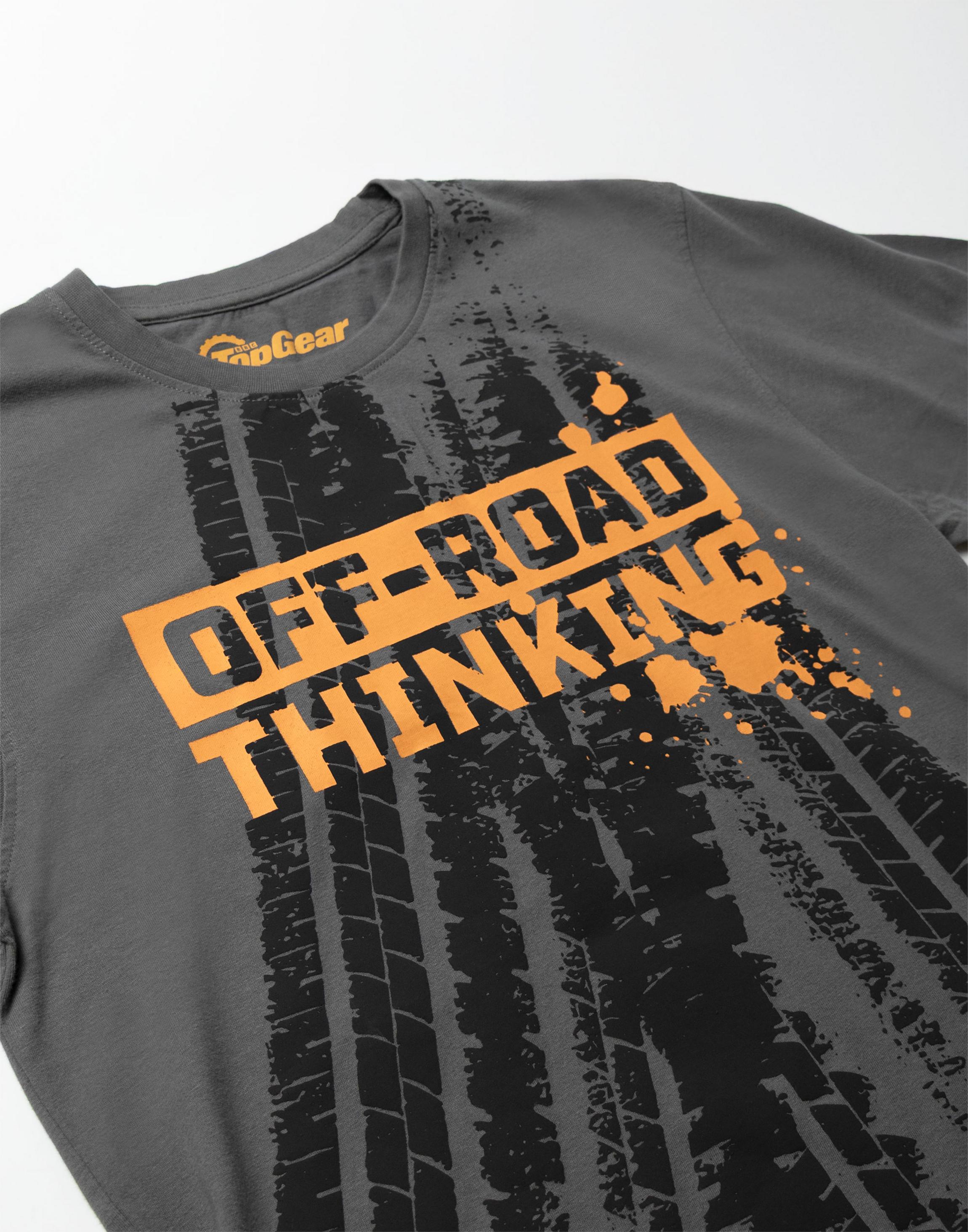 Grey Top Gear Off Road Thinking T-Shirt, Image 3 of 6