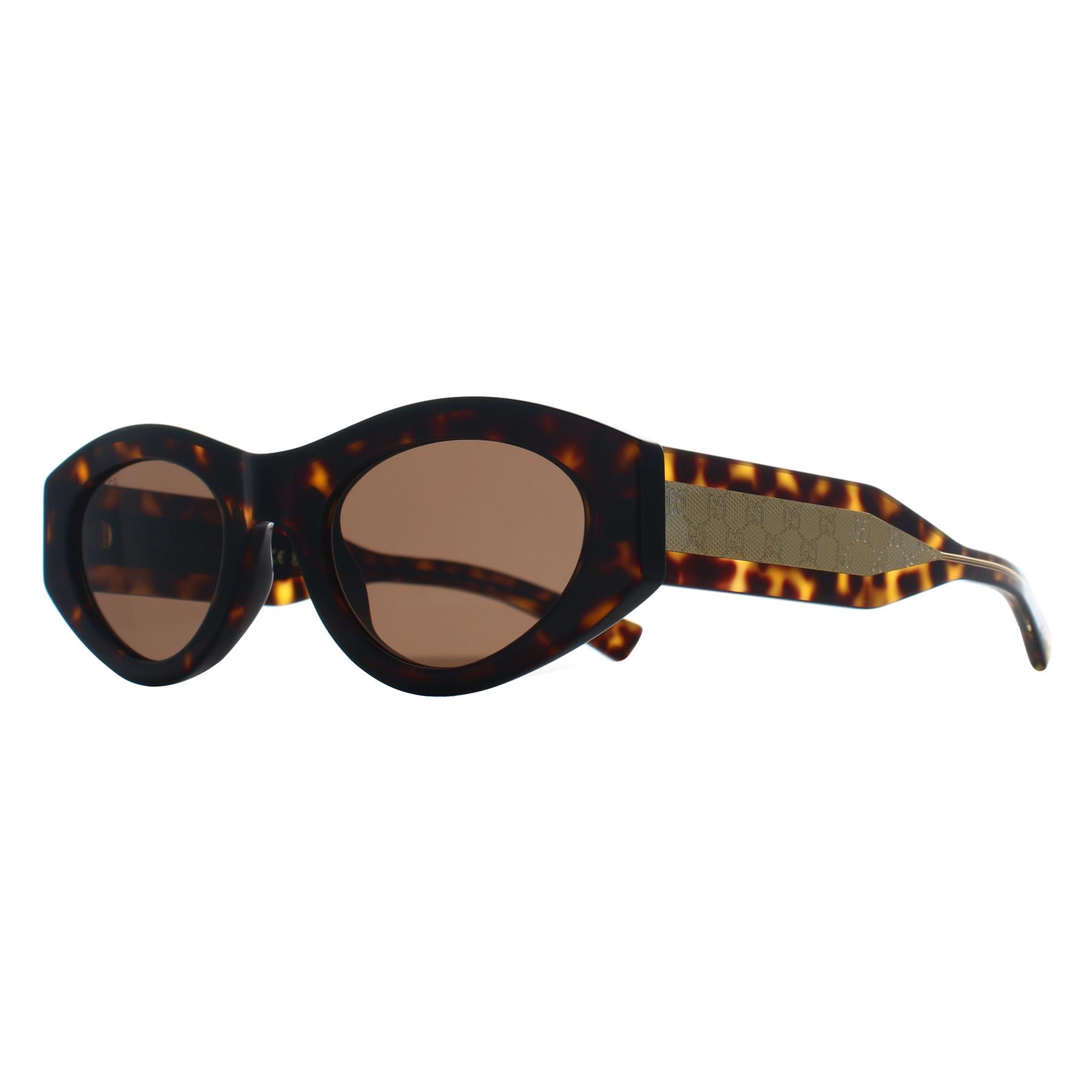 Brown Gucci Brown Oval Havana Brown GG2065S, Image 2 of 3