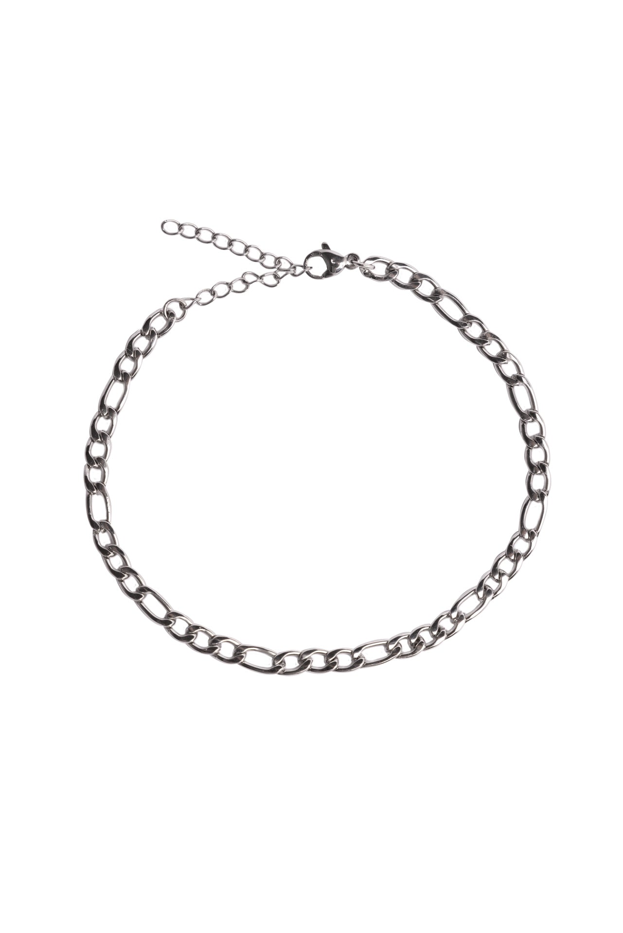 Silver Figaro Chain Bracelet, Image 1 of 1